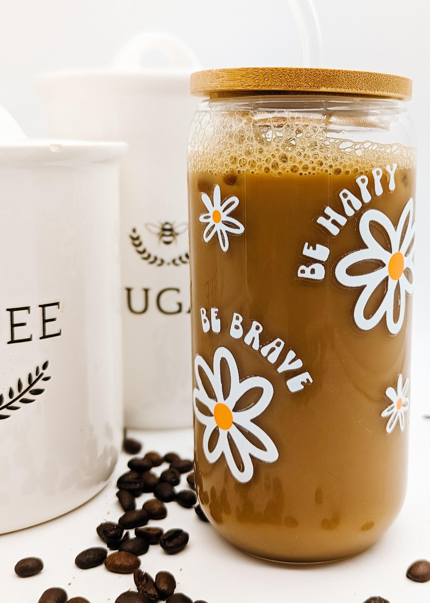 Be Brave be Happy Tumbler-Tumbler-Elie’s Bows