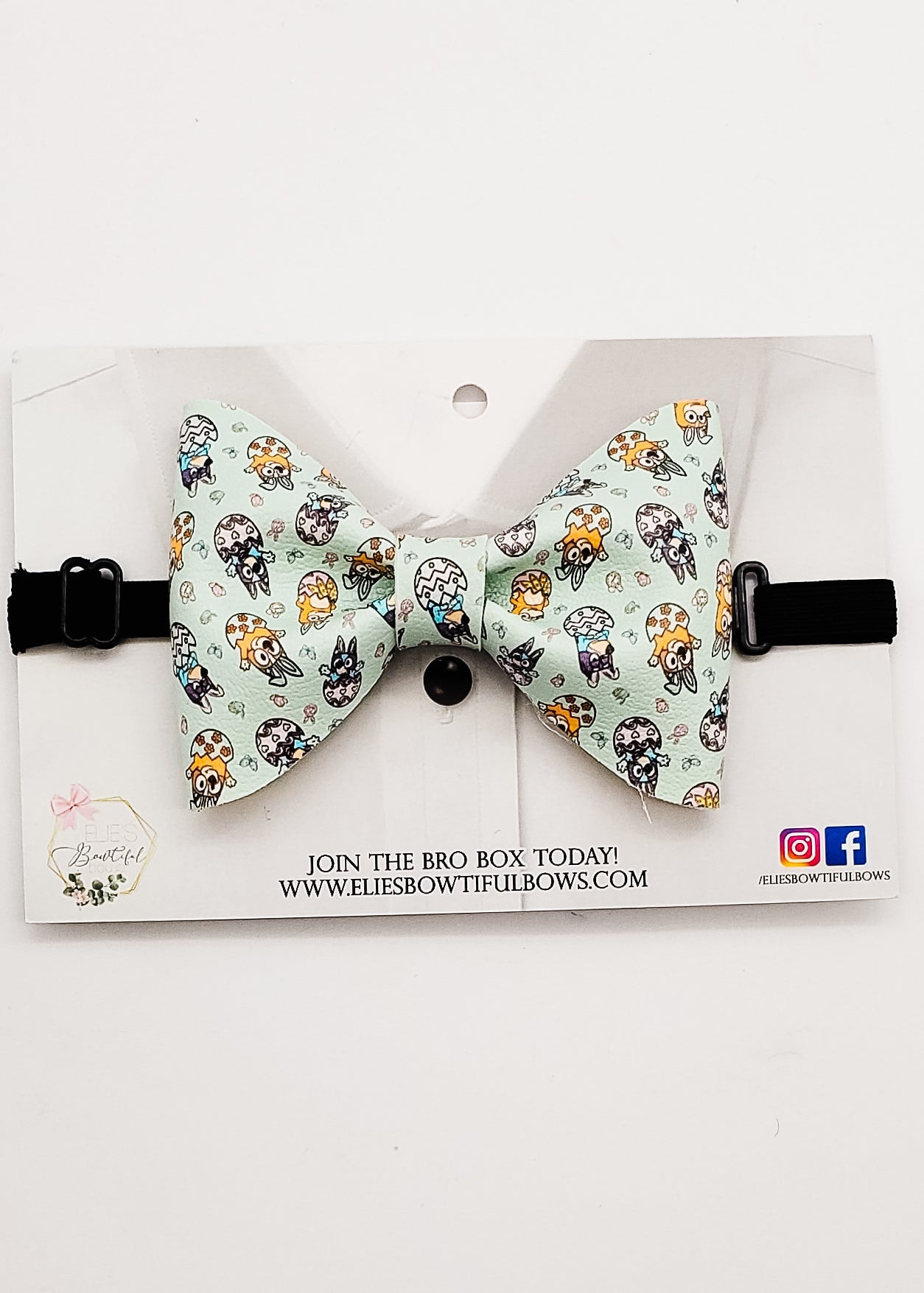 Mr. Easter Dogs - faux leather - 4.2"-Bowtie-Elie’s Bows
