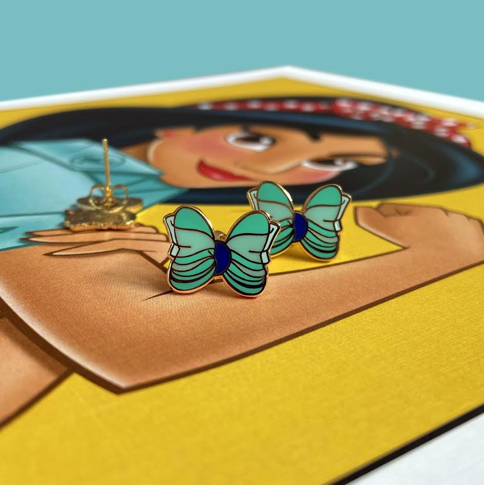 Princess - Magic Carpet Ride - Earrings-Earrings-Elie’s Bows