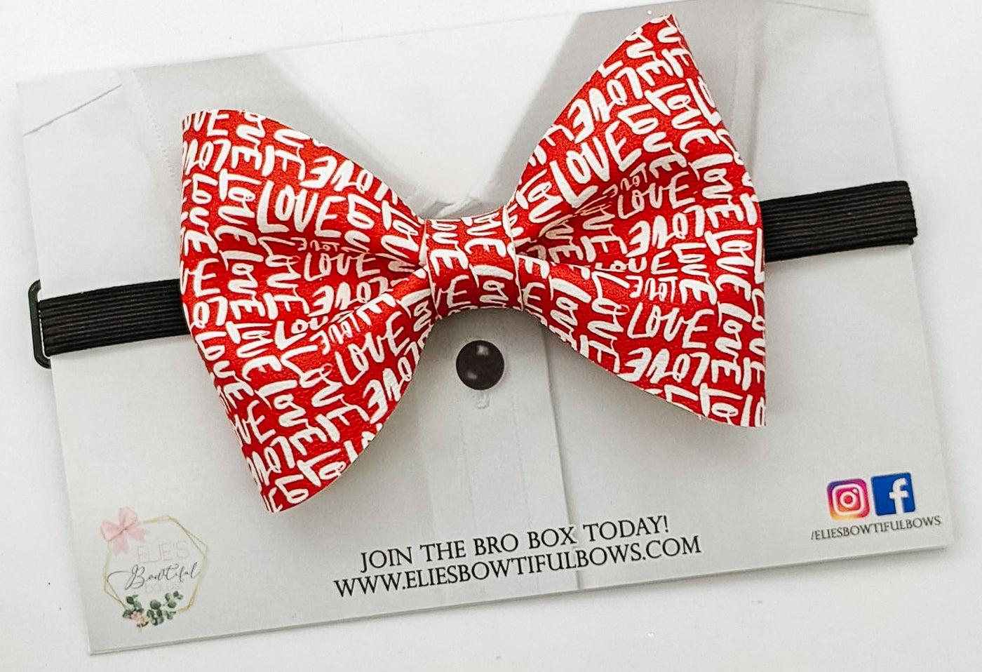 Love Bowtie - 4"-Bowties-Elie’s Bows