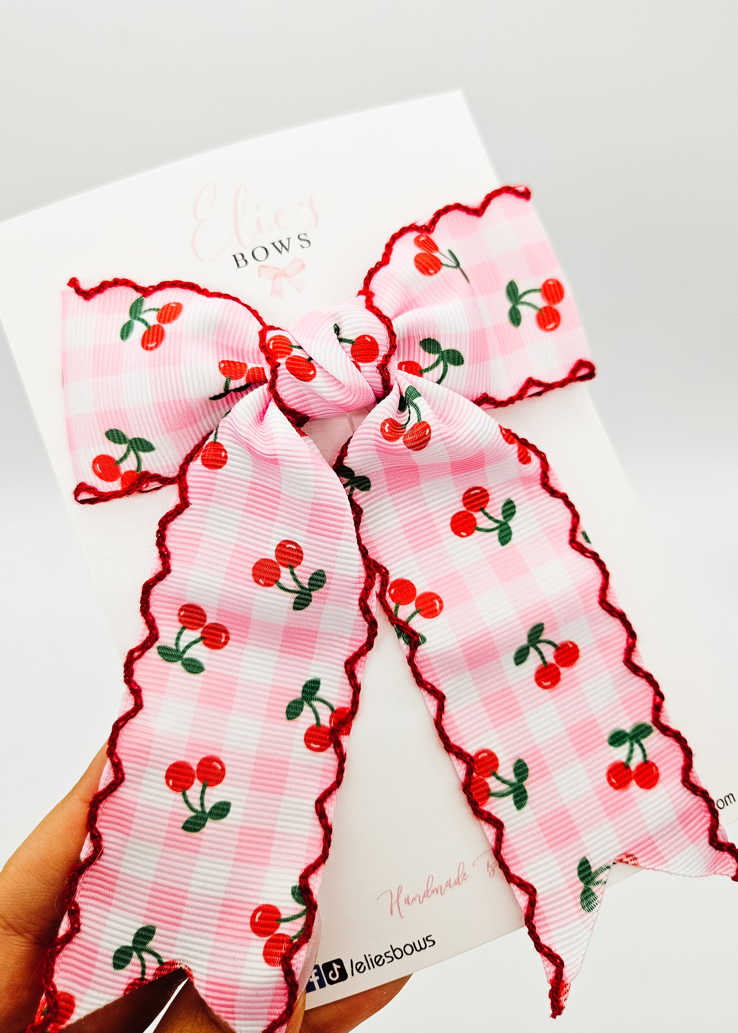 Cherry - Ribbon Hair Bow