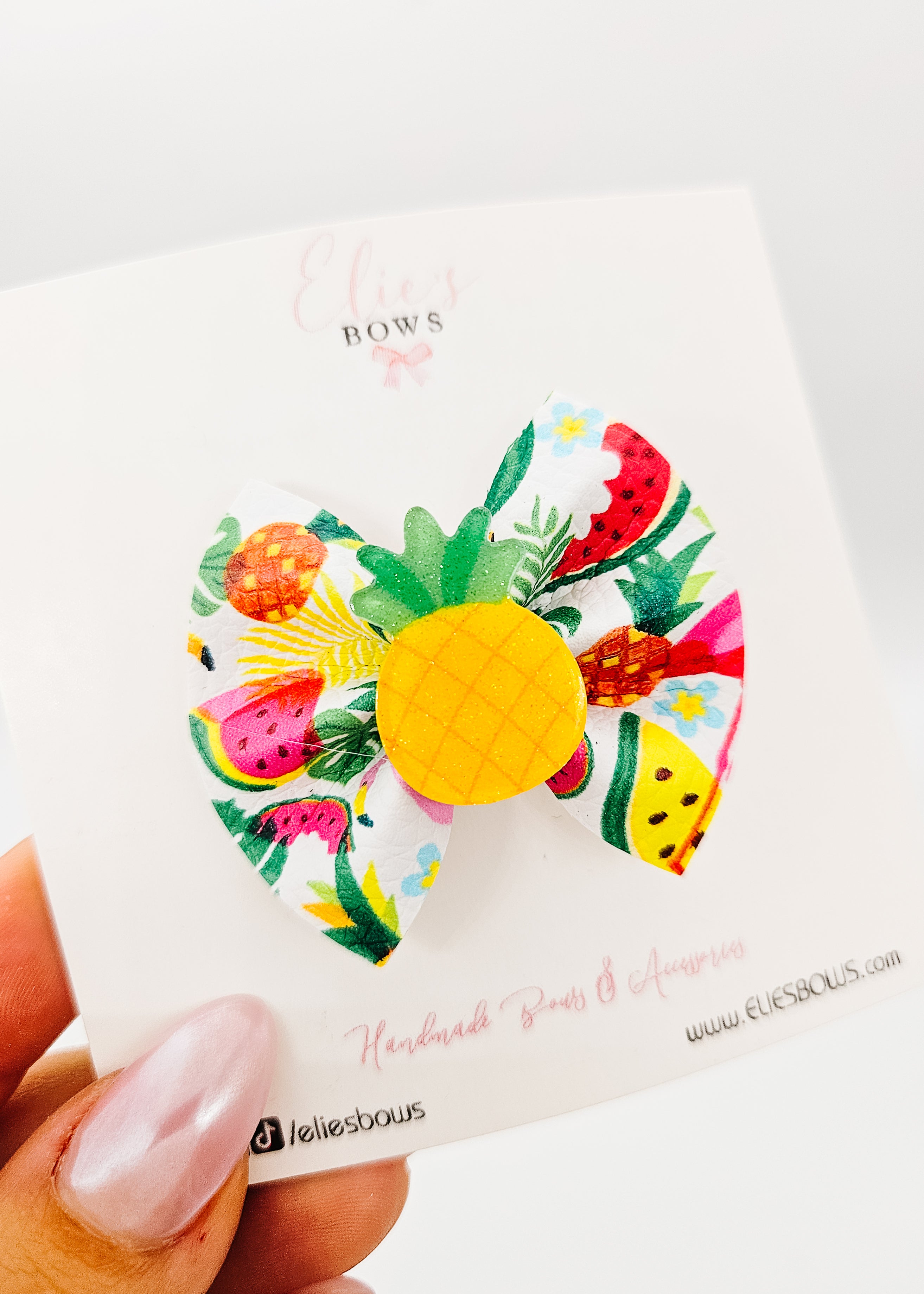 Fruit Salad -  Pixie Hair Bow - 2"