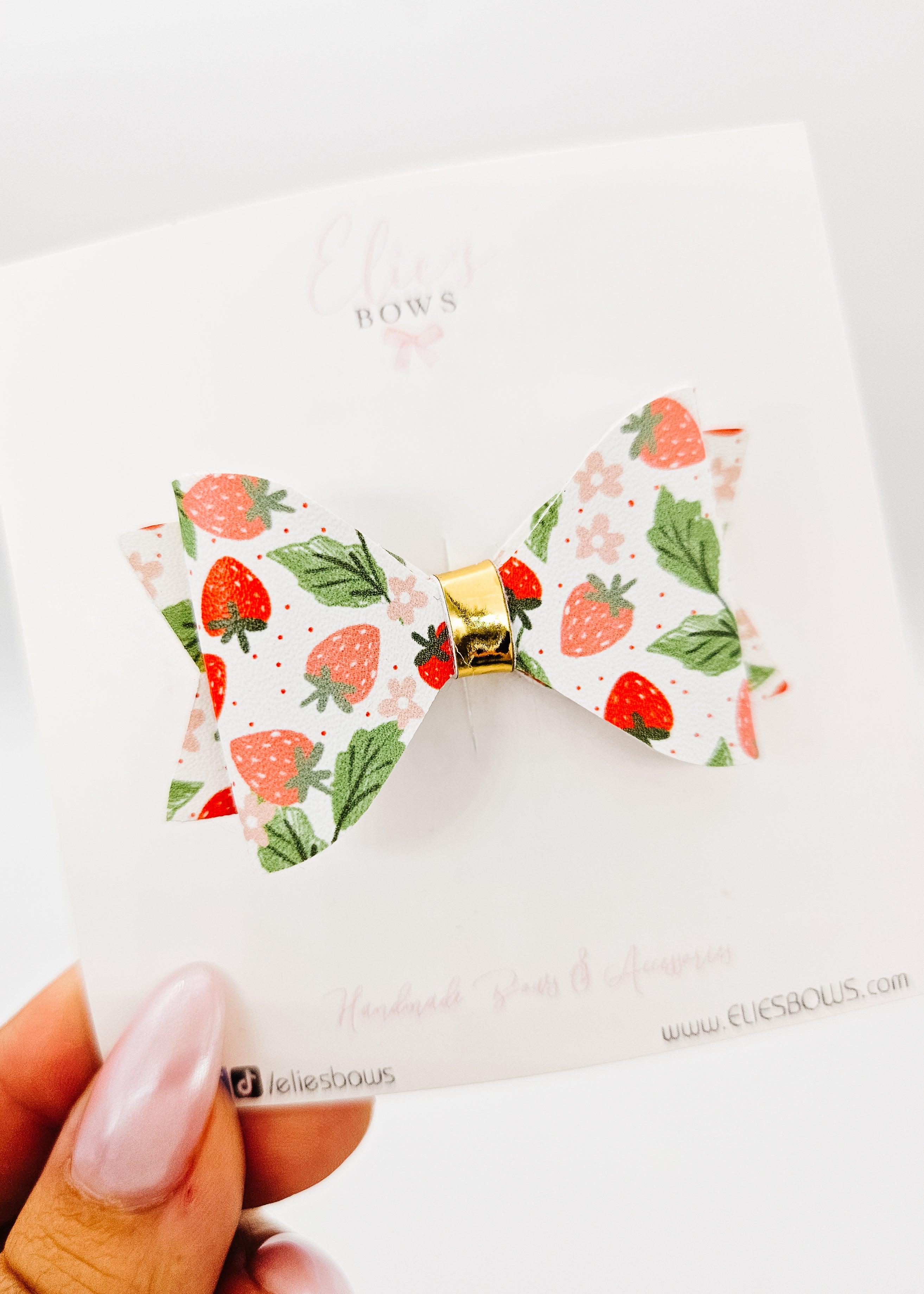 Strawberry - Hair Bow 2.5"