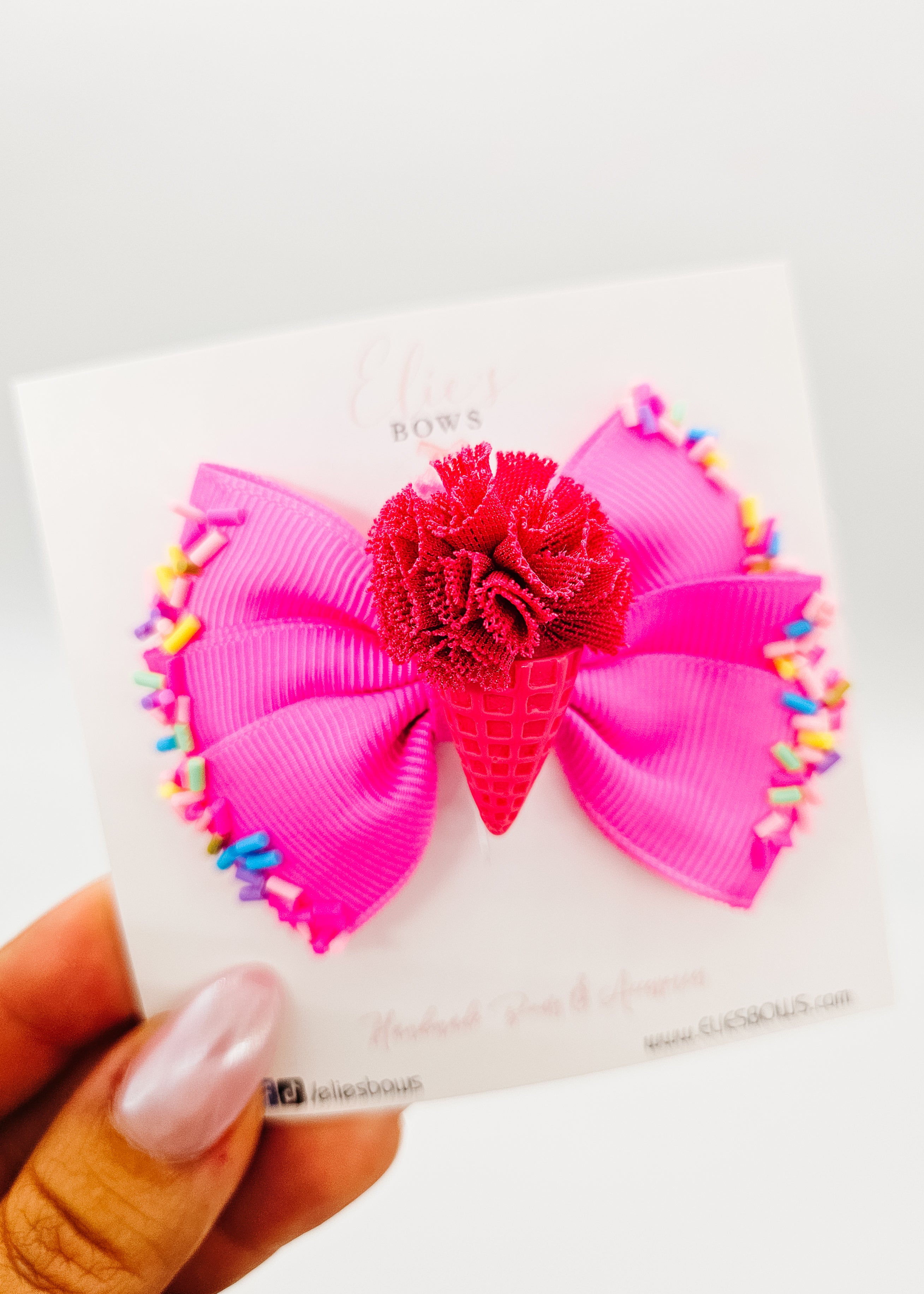Sprinkles - Hair Bow 3"