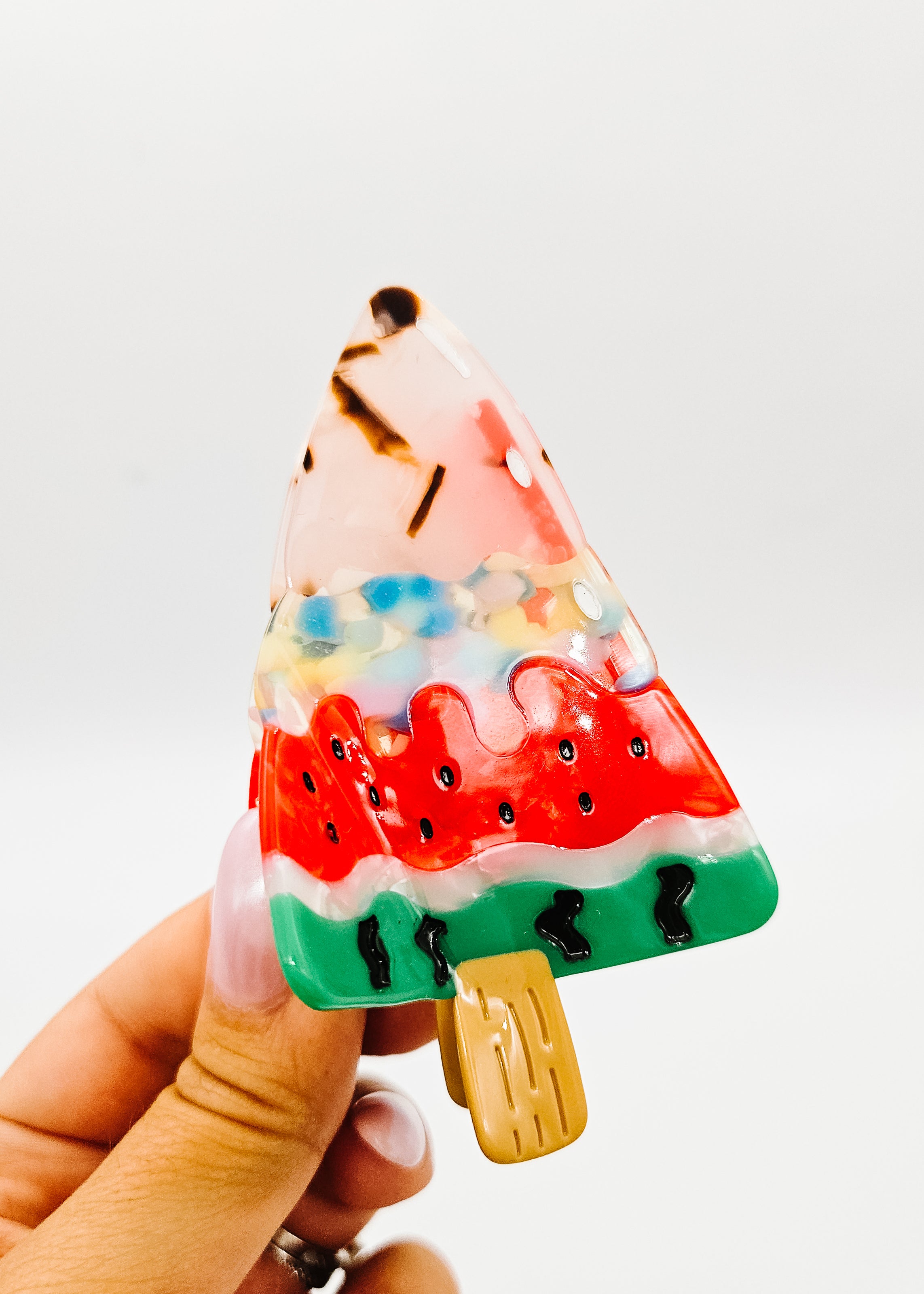 Watermelon Popsicle - Claw Clip