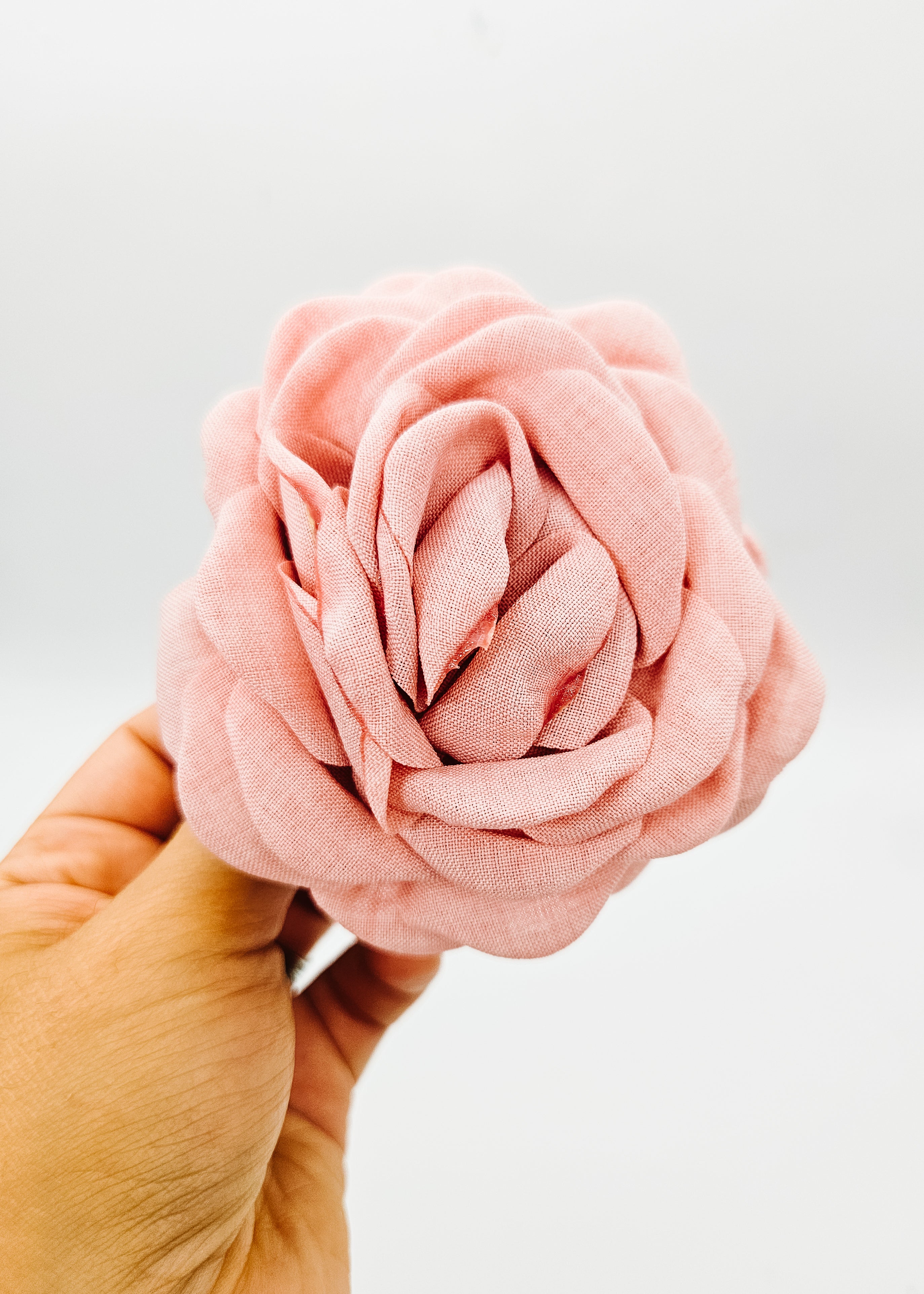 Dusty Pink - Flower Claw Clip