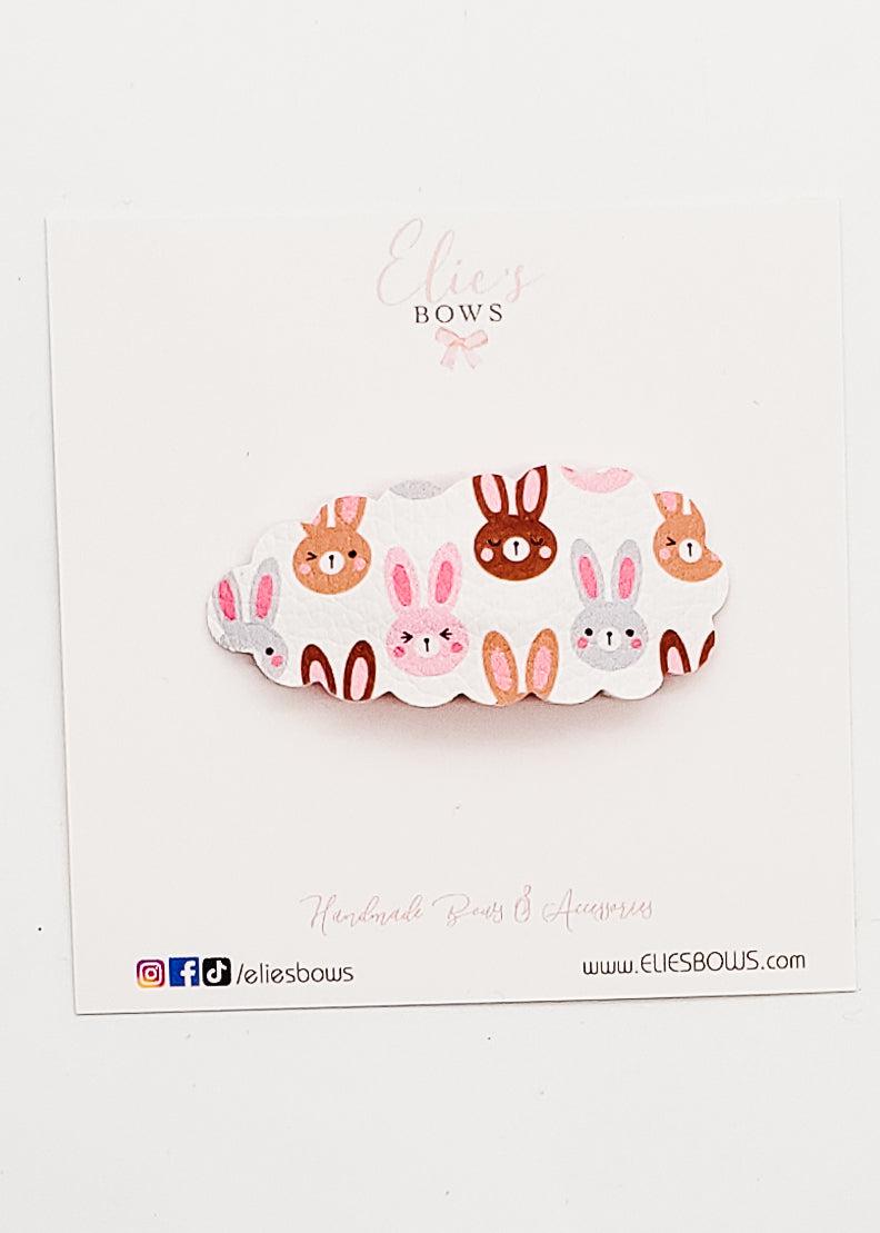 All the Bunnies - Snap Clip - 2.5"-Snap Clips-Elie’s Bows