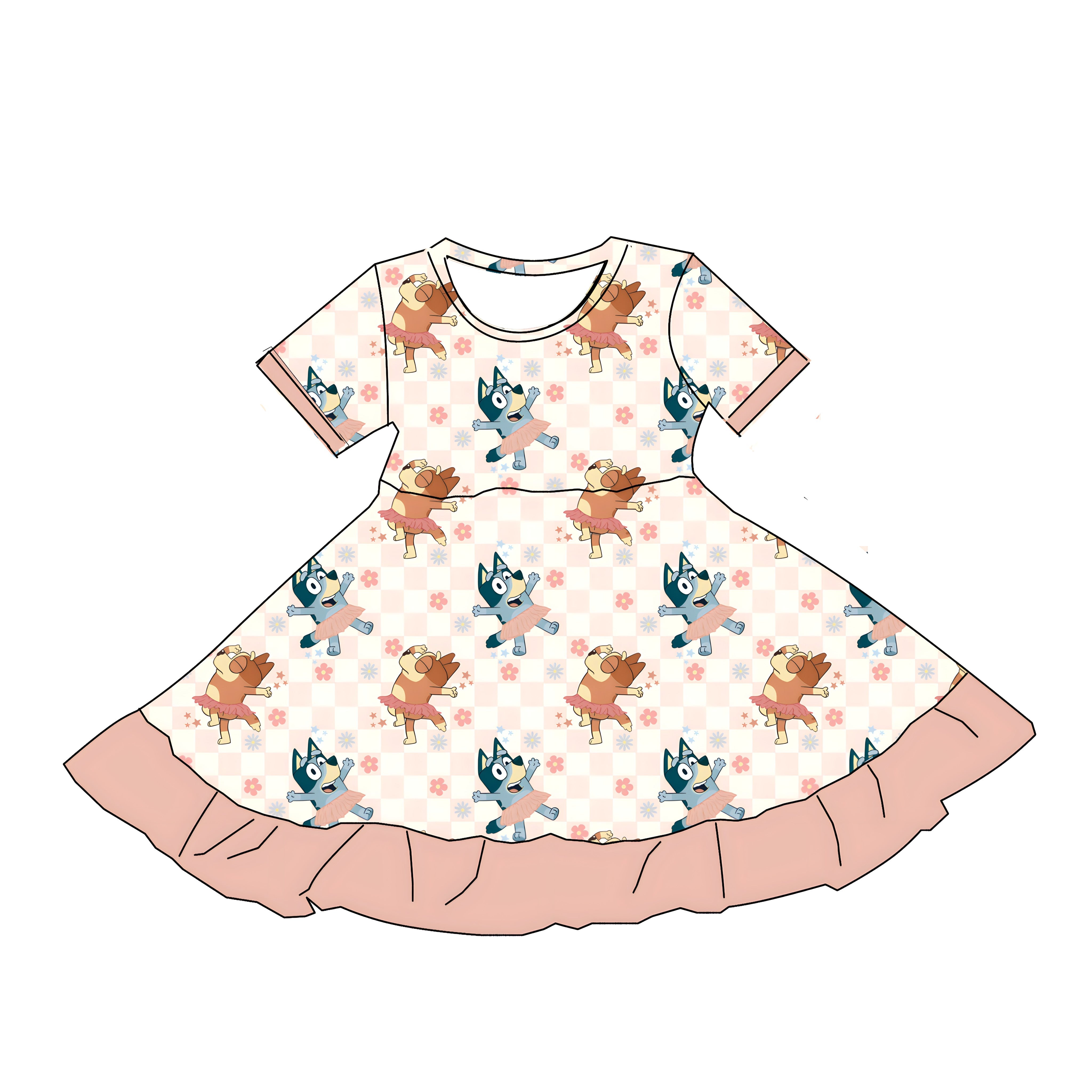 Ballerina BB (Short Sleeve Dress) PRE-ORDER-Dresses-Elie’s Bows