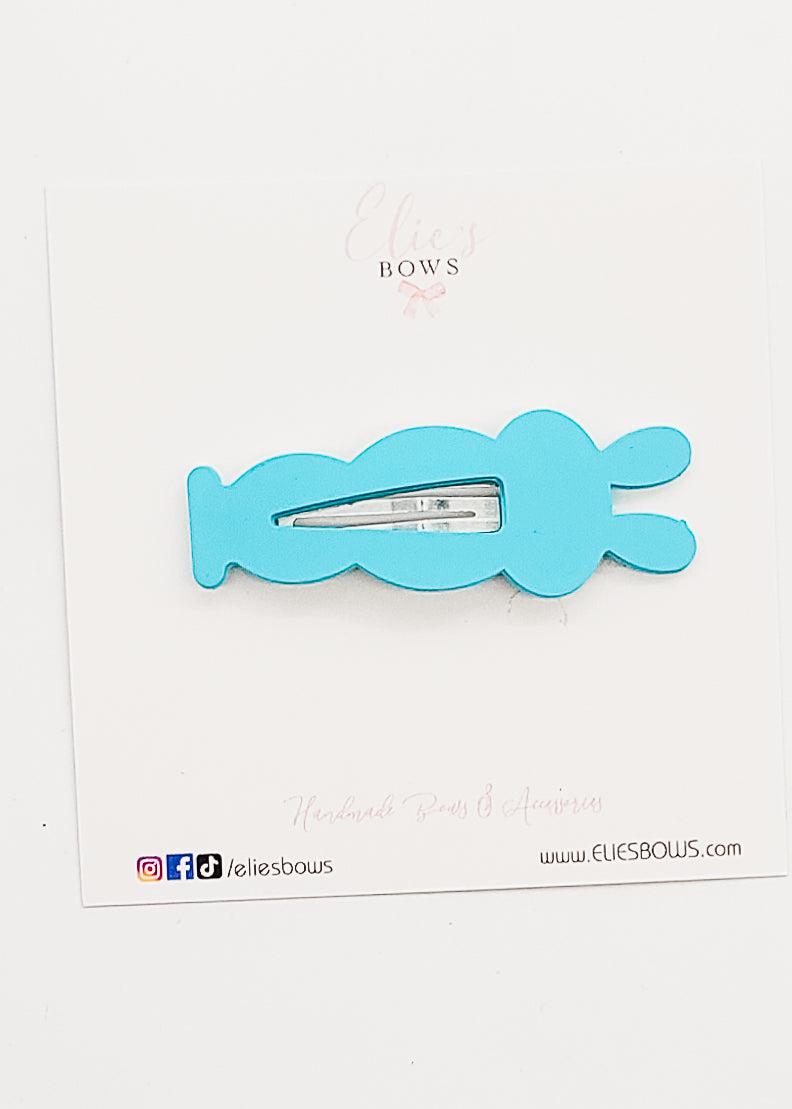 Blue Bunny Hop - Snap Clip - 7cm-Snap Clips-Elie’s Bows