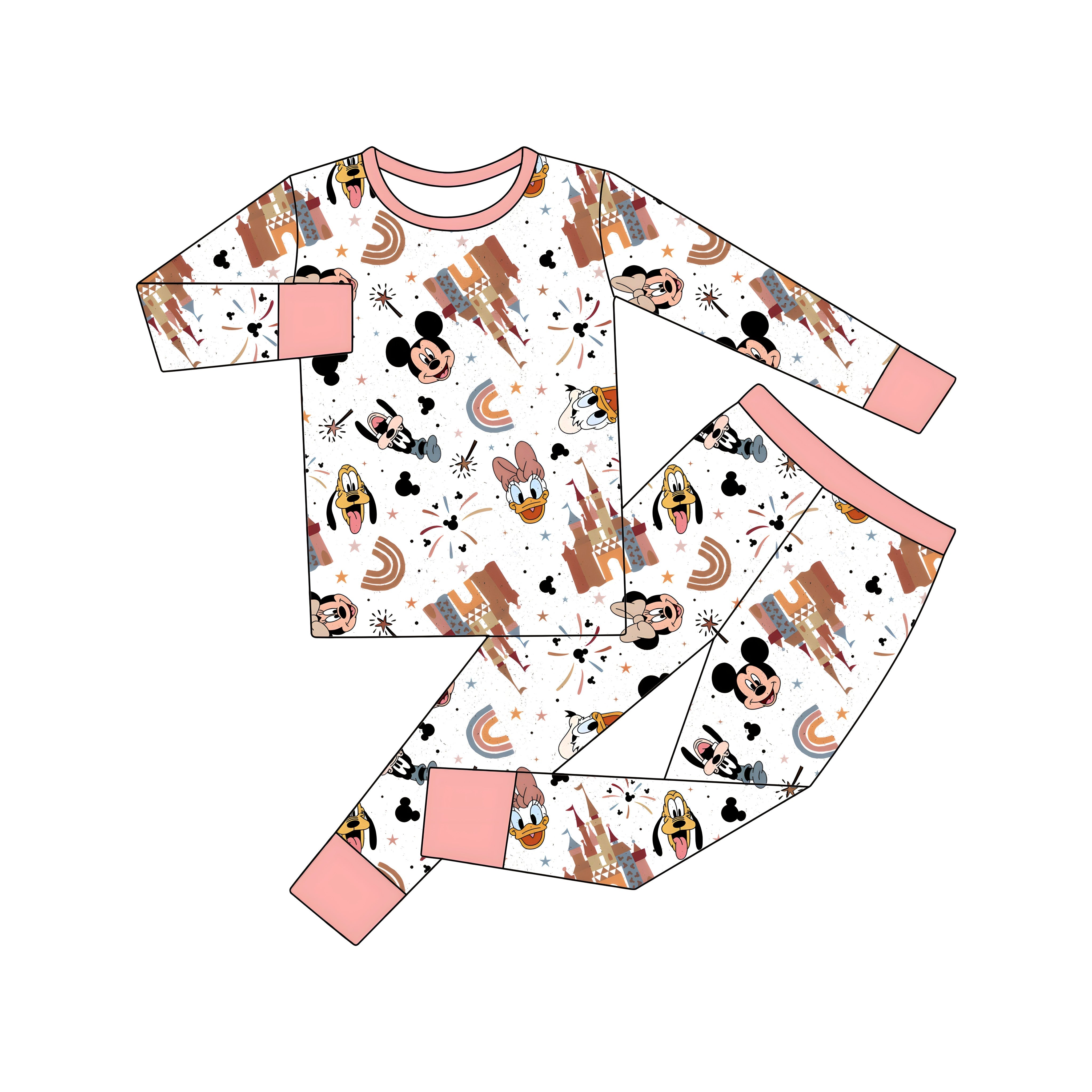 Castle (Two Piece PJs) PRE-ORDER-pyjamas-Elie’s Bows