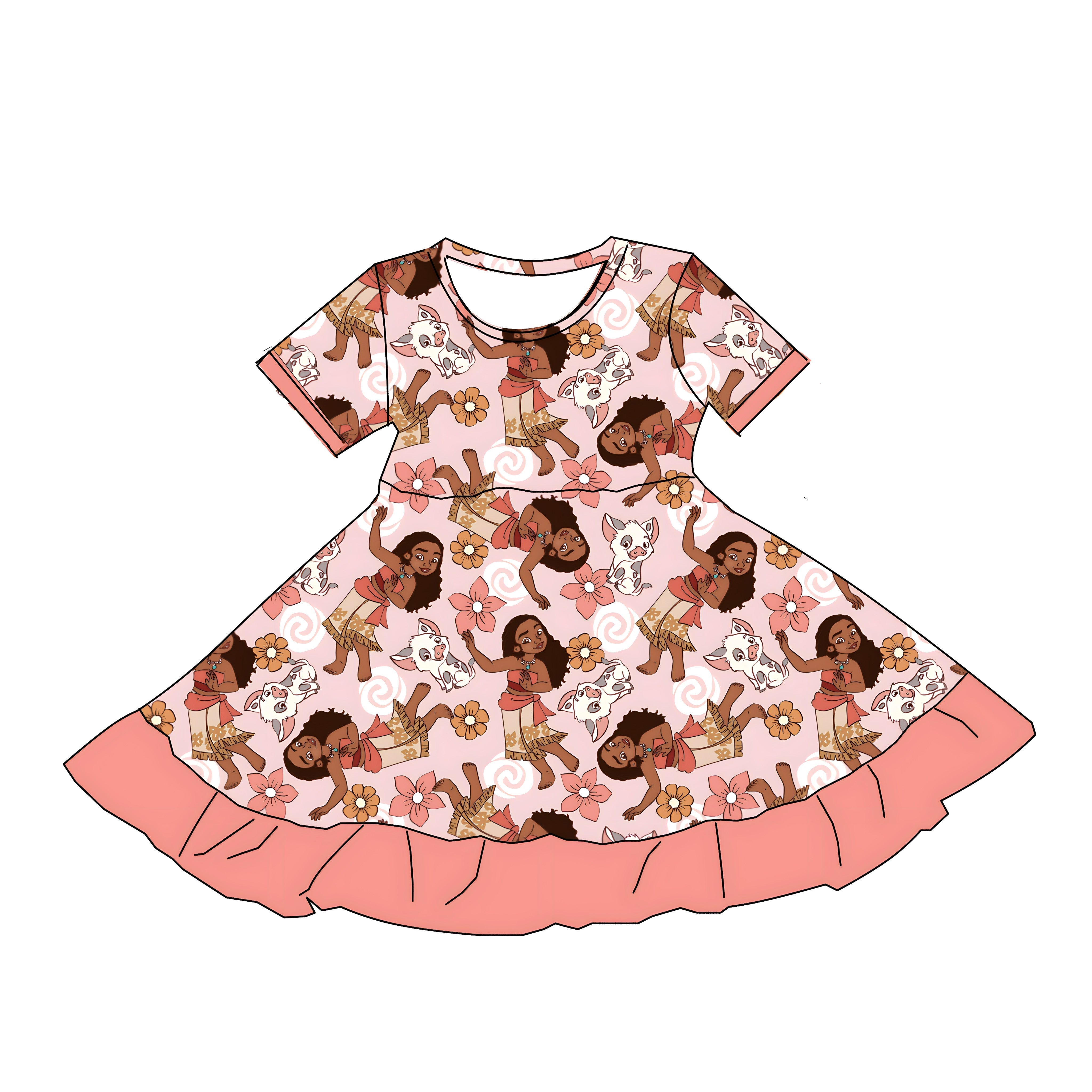 Cheif's Daughter (Short Sleeve Dress) PRE-ORDER-Dresses-Elie’s Bows