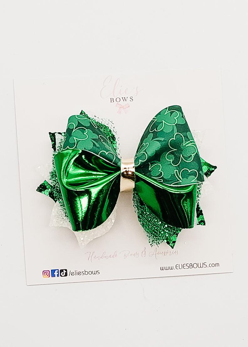 Clovers - 3.2"-Bows-Elie’s Bows