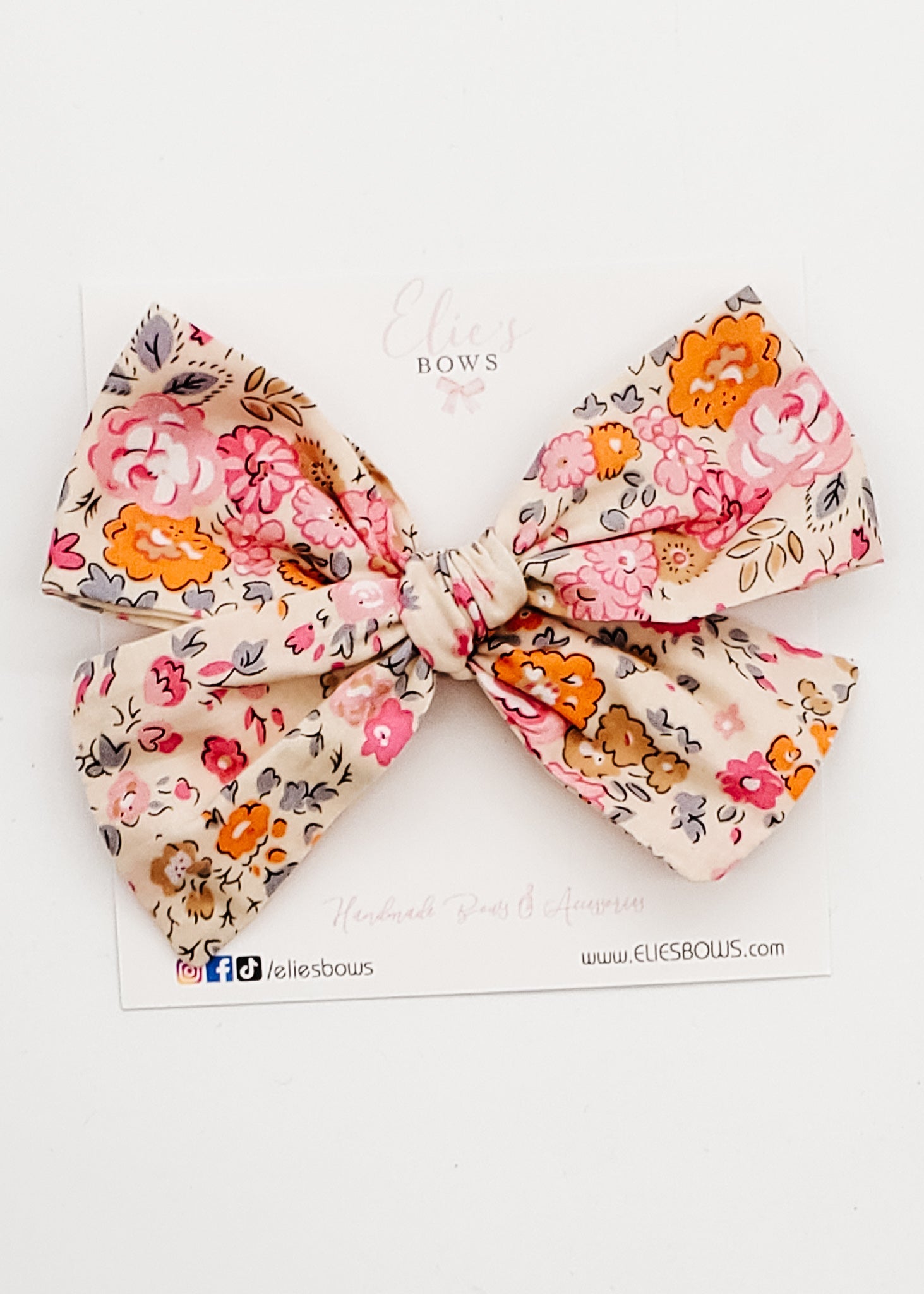 Flowers - Elie Fabric Bow - 4"-Bows-Elie’s Bows