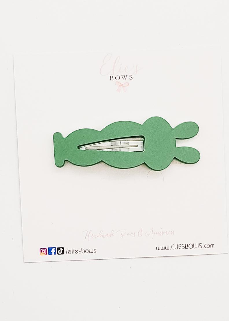 Green Bunny Hop - Snap Clip - 7cm-Snap Clips-Elie’s Bows