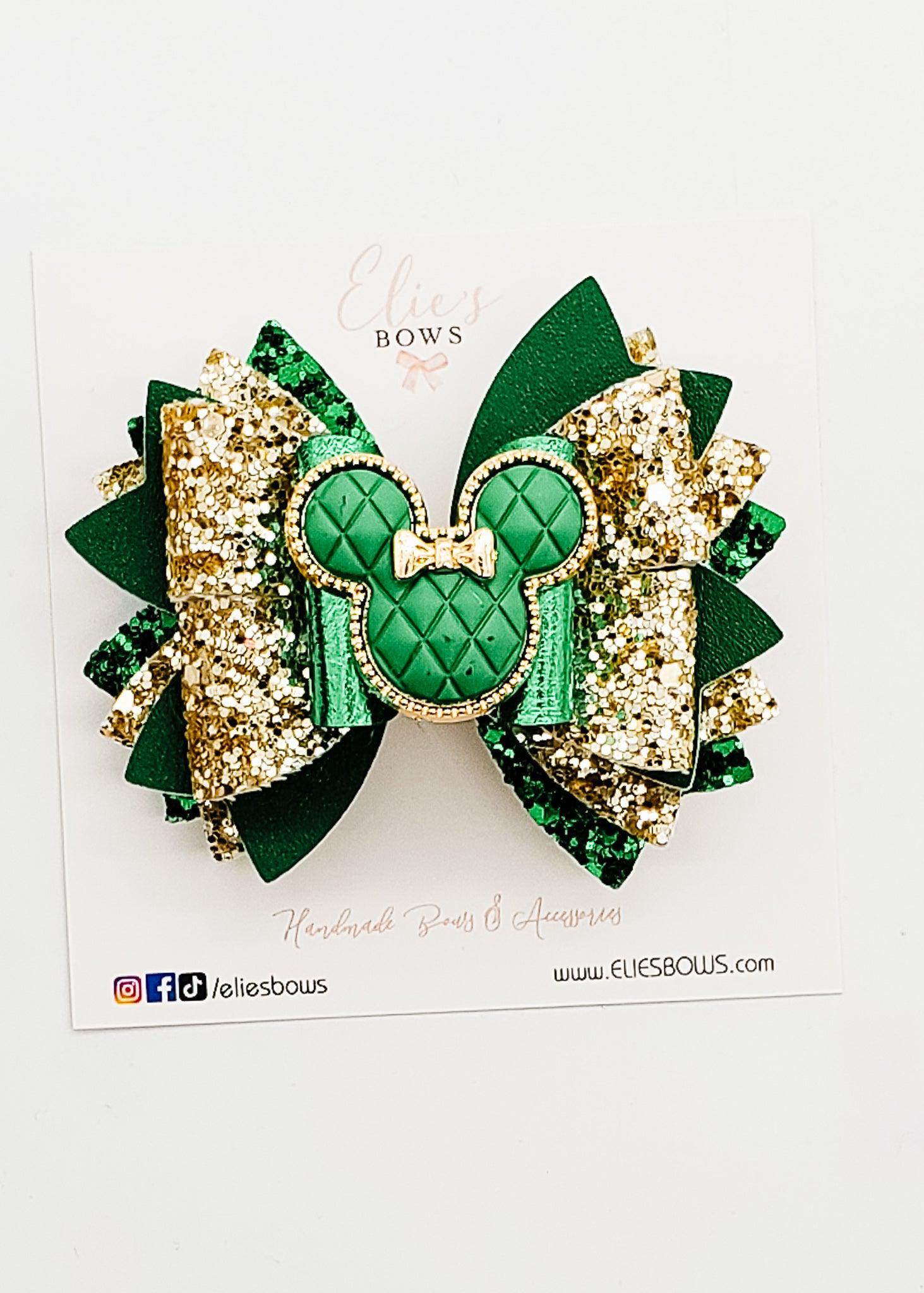 Green Chic M. - 3.5"-Bows-Elie’s Bows