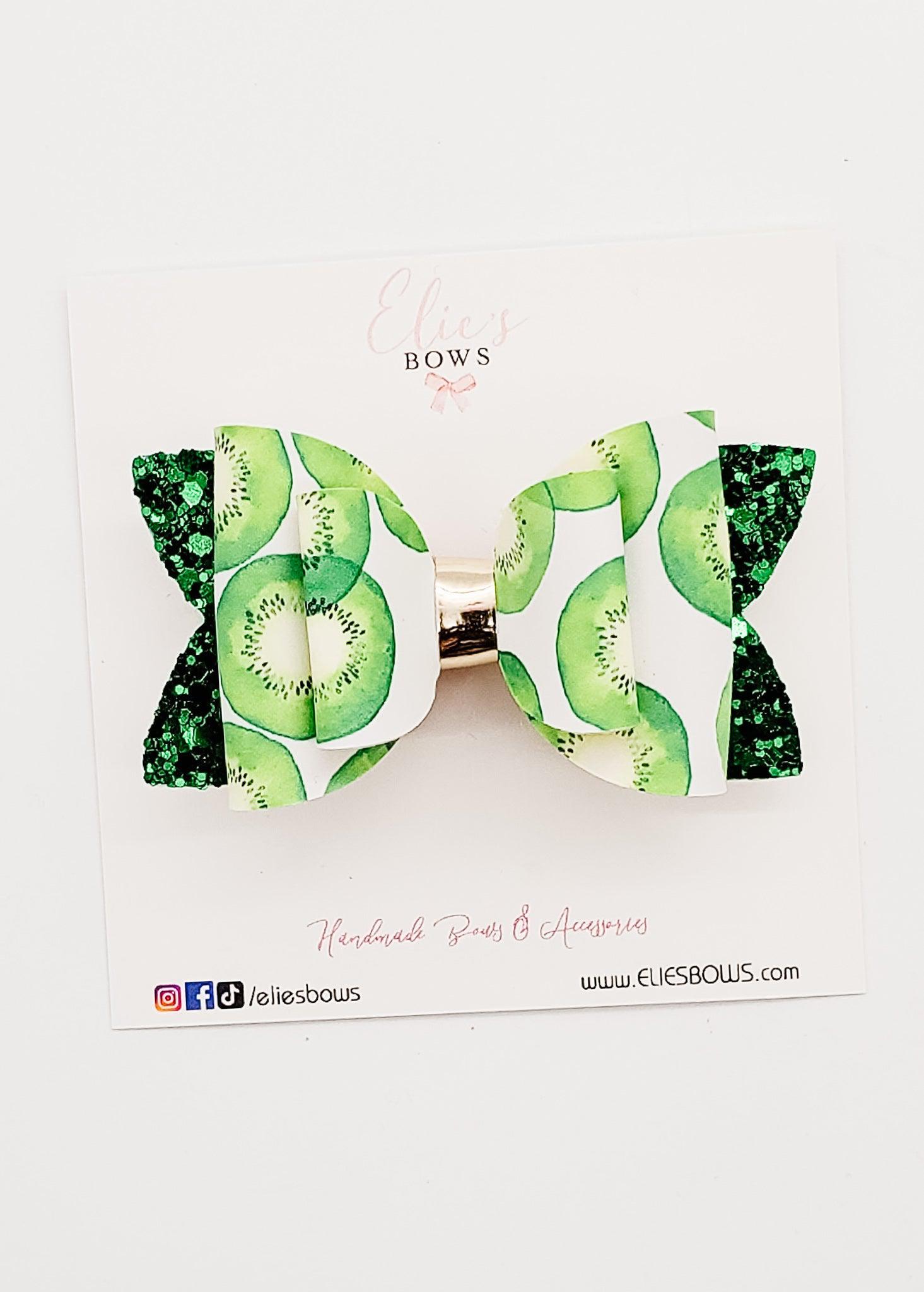 Kiwi - 3"-Bows-Elie’s Bows