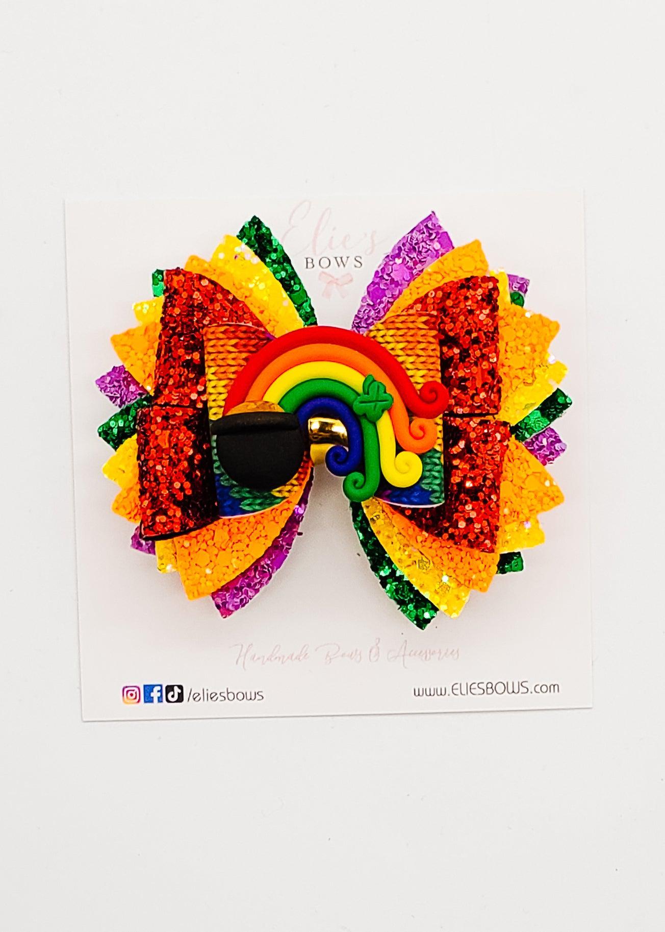 Lucky Rainbow - 3.5"-Bows-Elie’s Bows