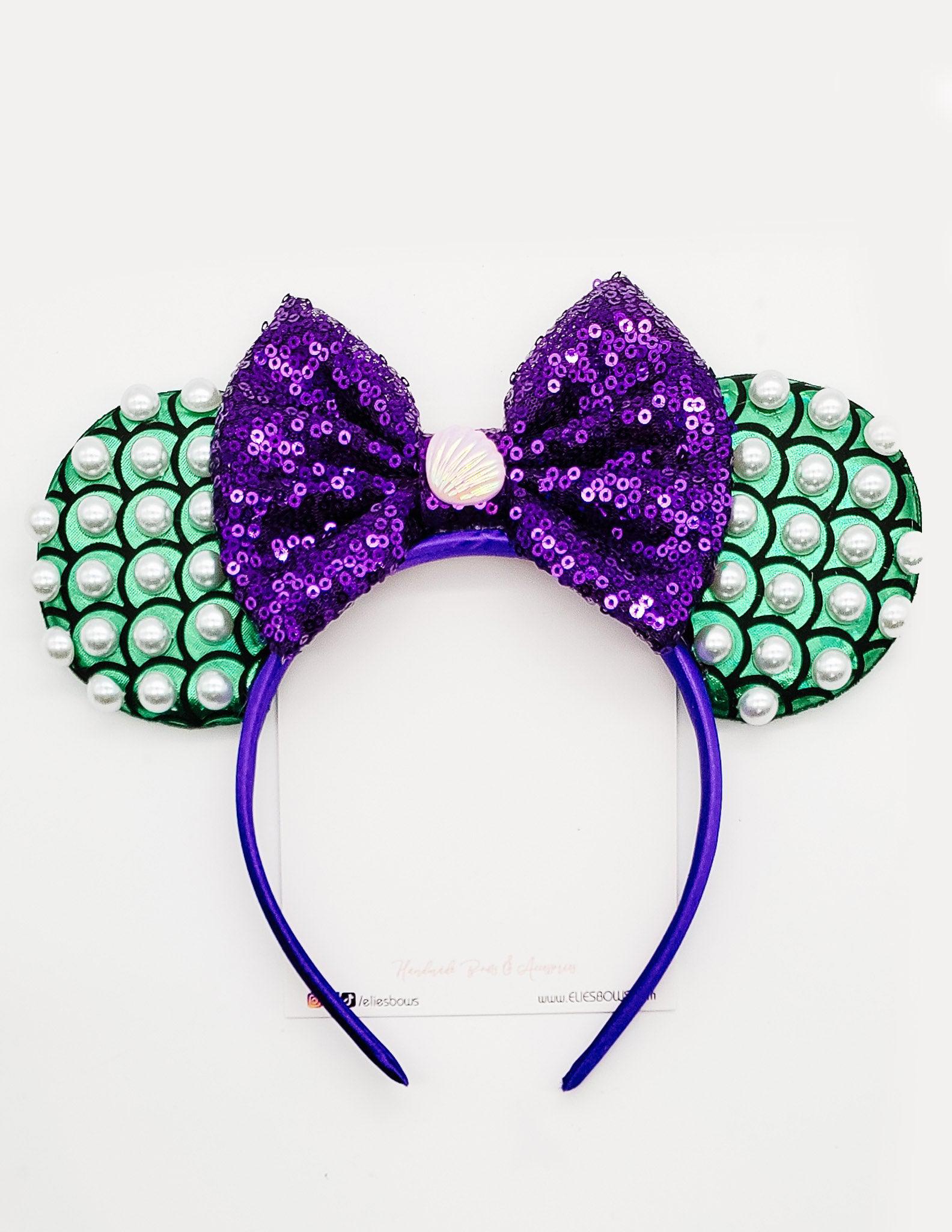 Mermaid - Ears Headband-Headband-Elie’s Bows