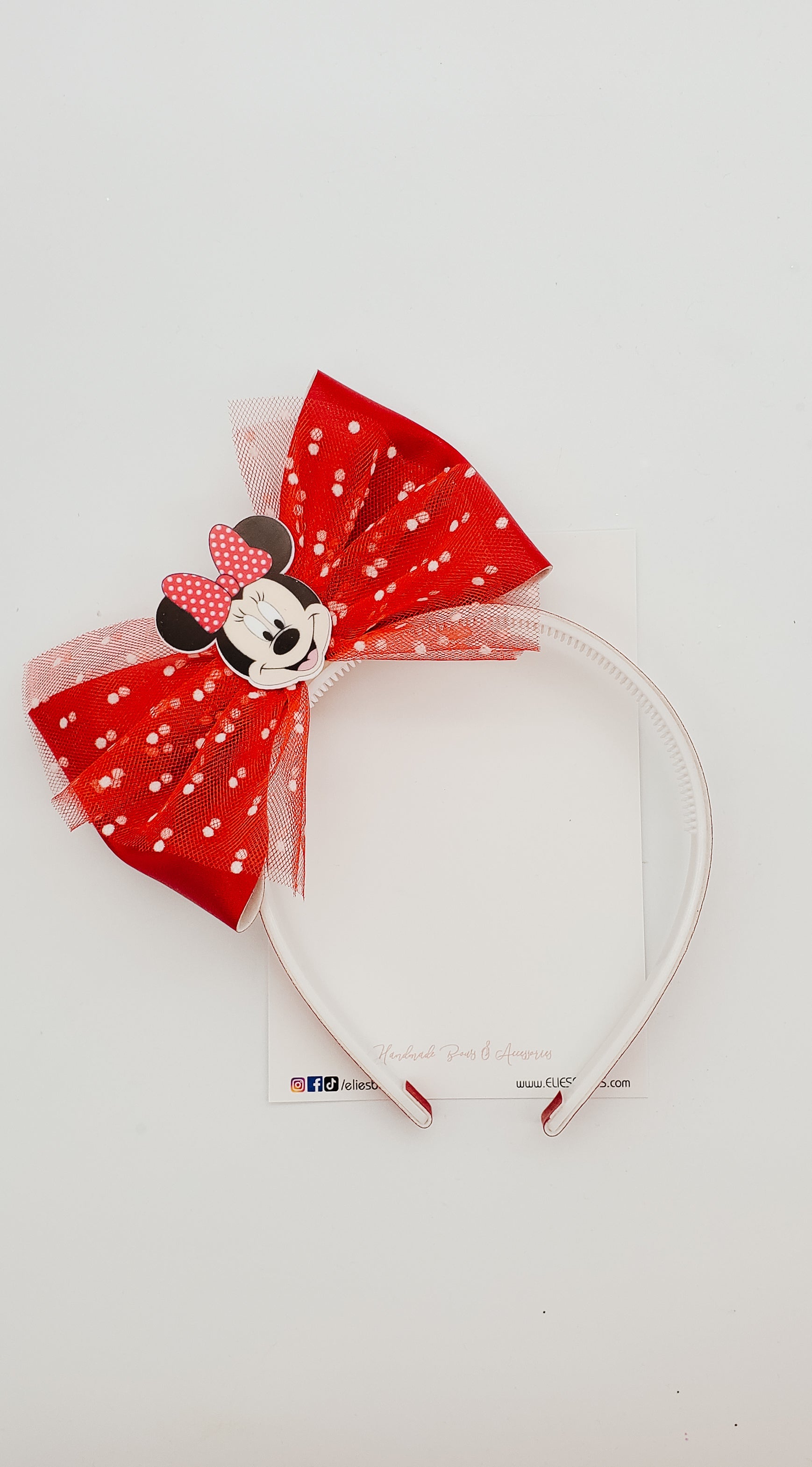 Minnie Love - Teeth Headband-Hard Headbands-Elie’s Bows