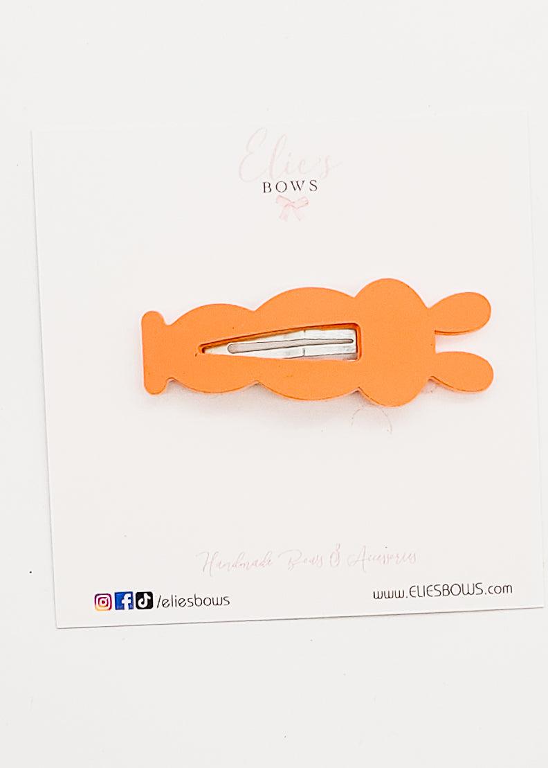 Orange Bunny Hop - Snap Clip - 7cm-Snap Clips-Elie’s Bows