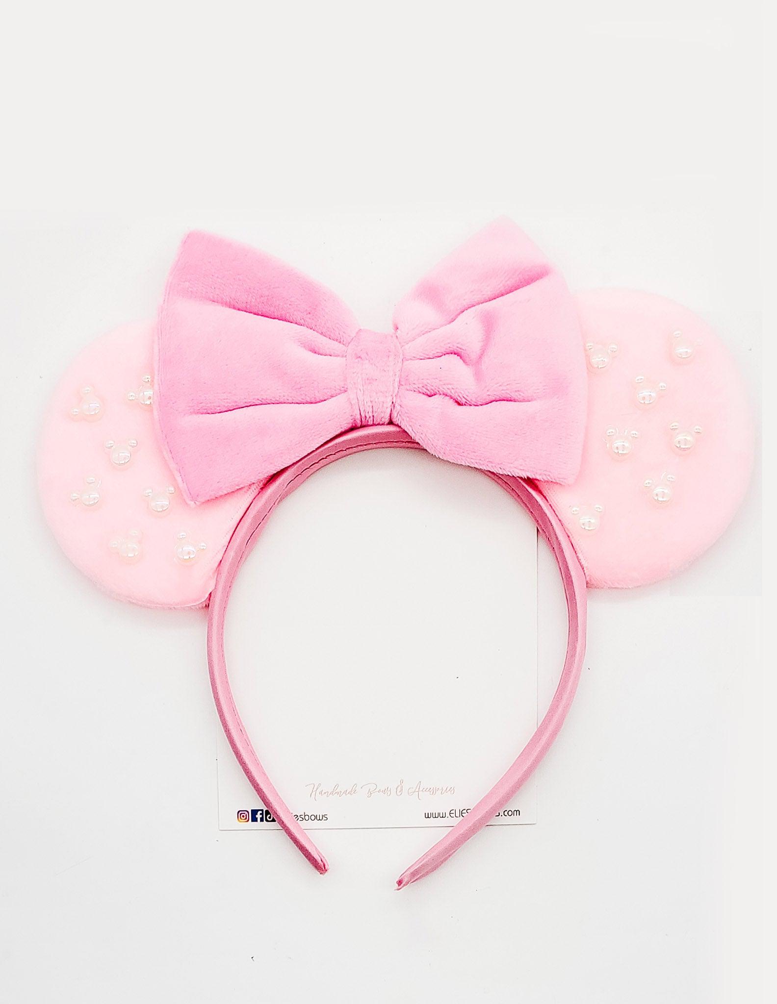 Pink Bow - Ears Headband-Headband-Elie’s Bows