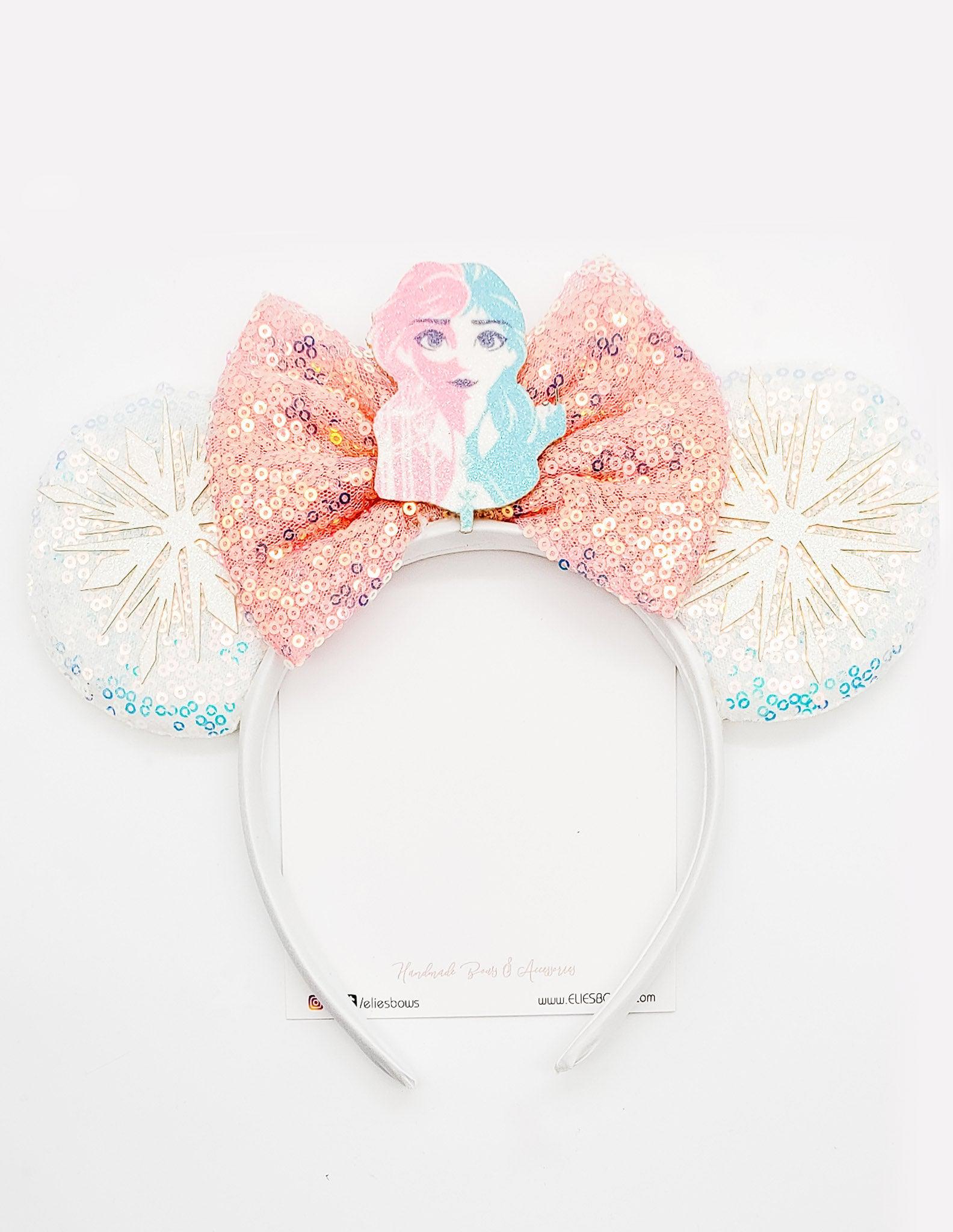 Pink Snow Queen - Ears Headband-Headband-Elie’s Bows