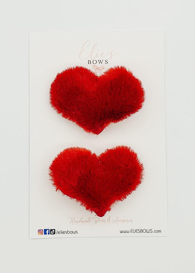 Red Heart Fur - Pigtails - 2"-Pigtails-Elie’s Bows