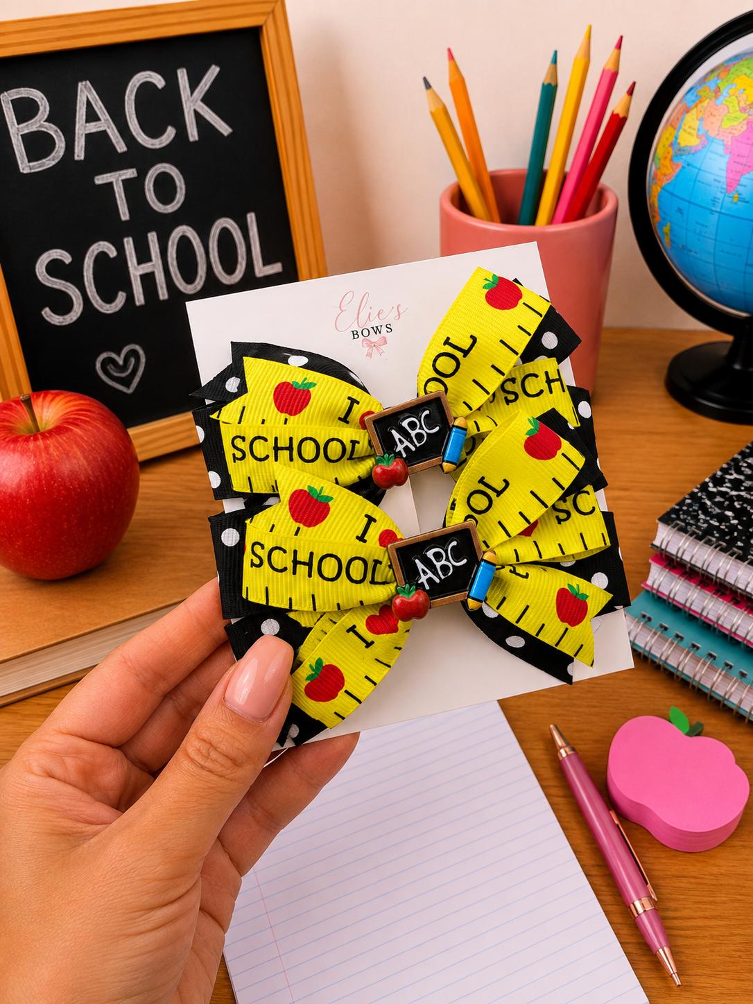 I love school - Pigtails - 3"