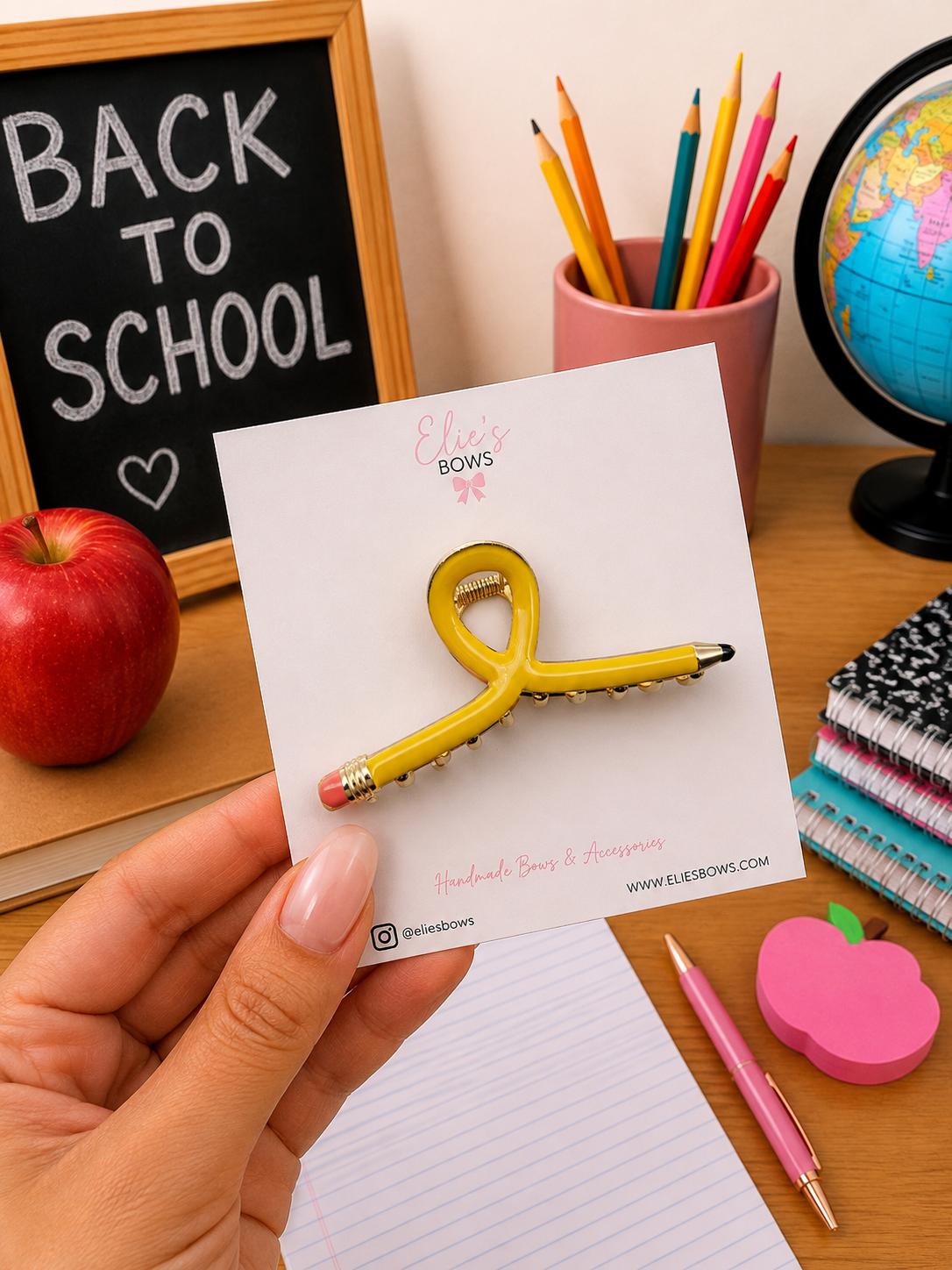 Skinny Pencil -  CLAW CLIP
