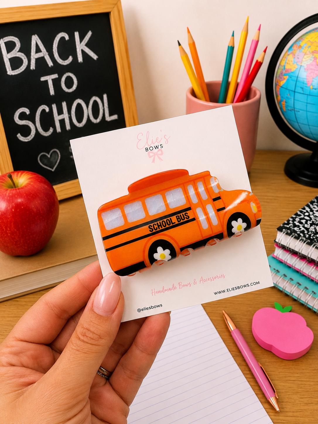 School Bus -  CLAW CLIP