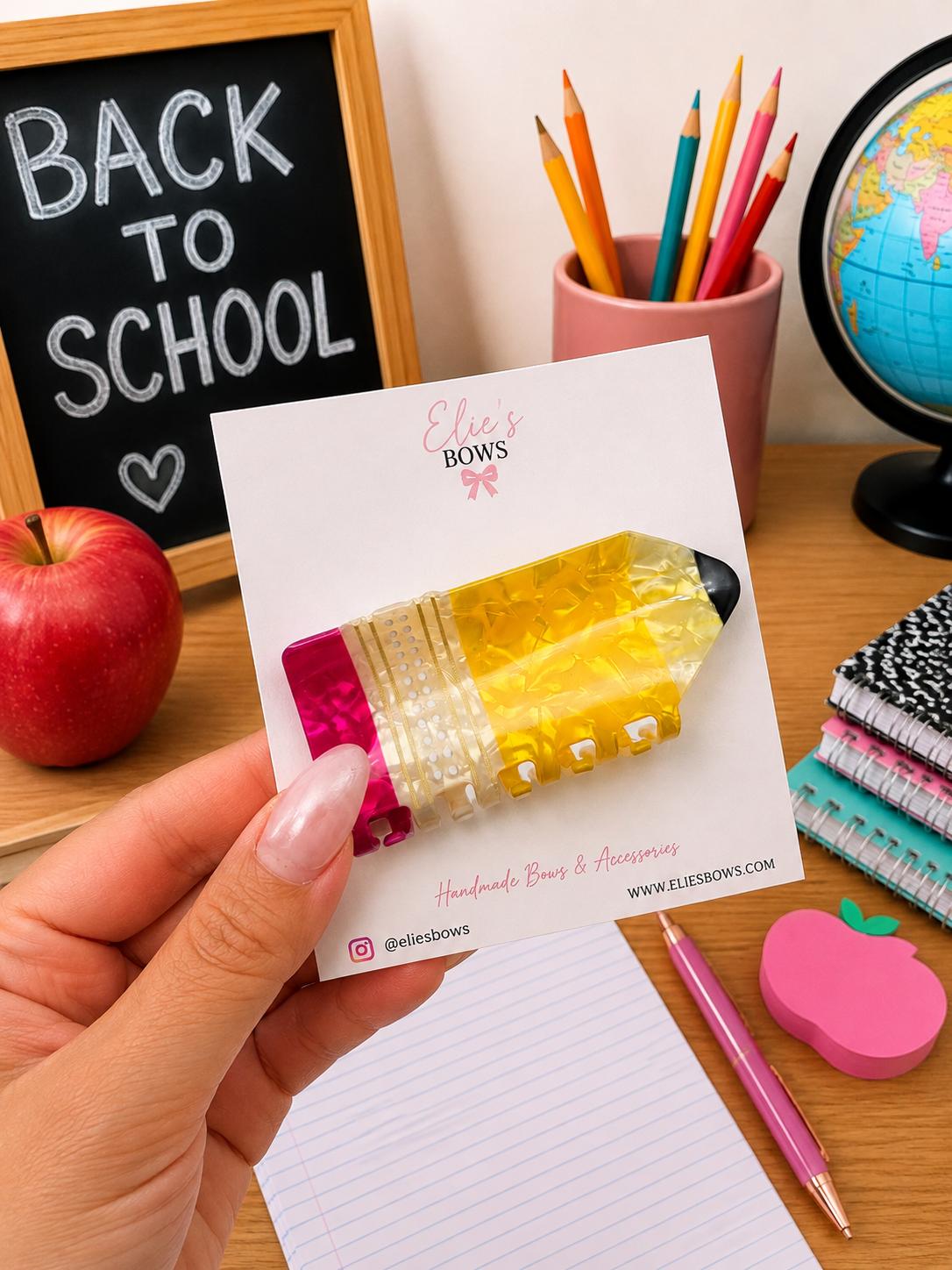 Pencil Shimmer -  CLAW CLIP