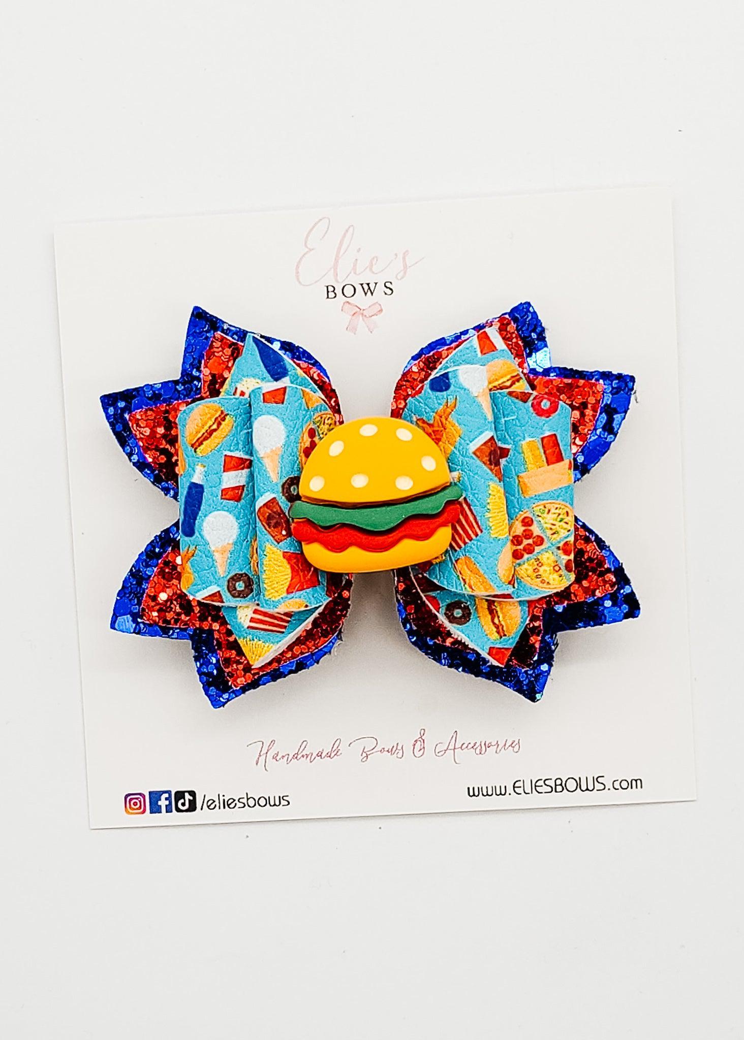 Summer BBQ burgers - 3"-Bows-Elie’s Bows