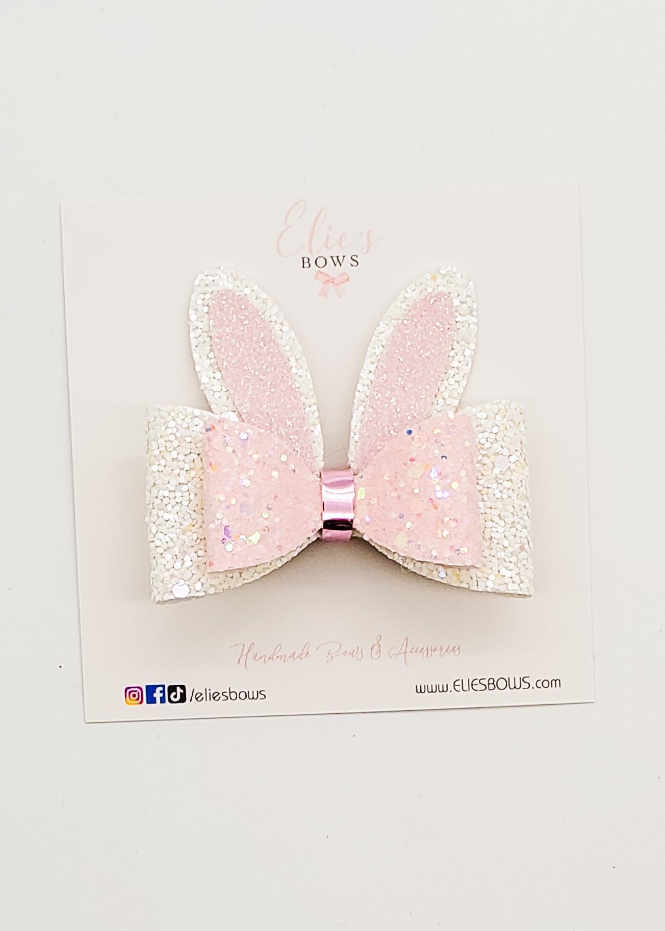 White Bunny - 2.5"-Bows-Elie’s Bows