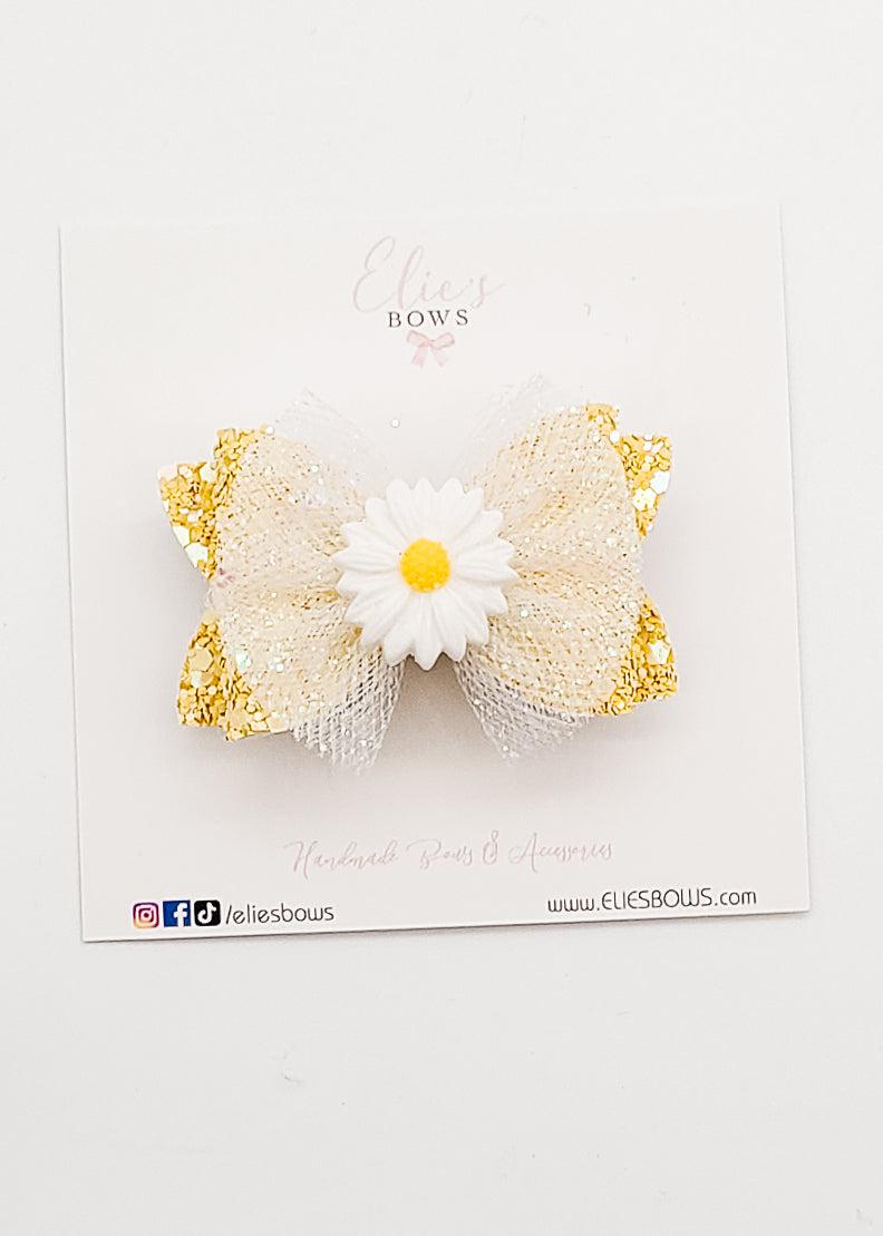 White Daisy - 2.5"-Bows-Elie’s Bows