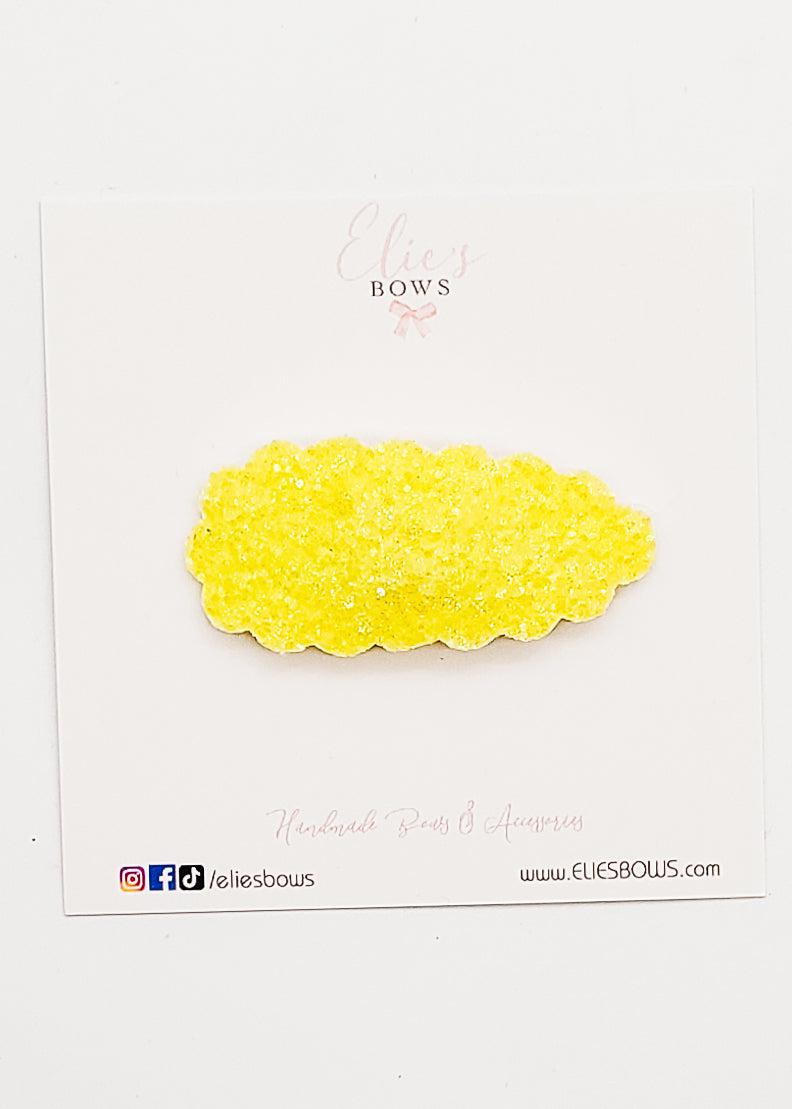 Yellow Sugar - Snap Clip - 2.5"-Snap Clips-Elie’s Bows