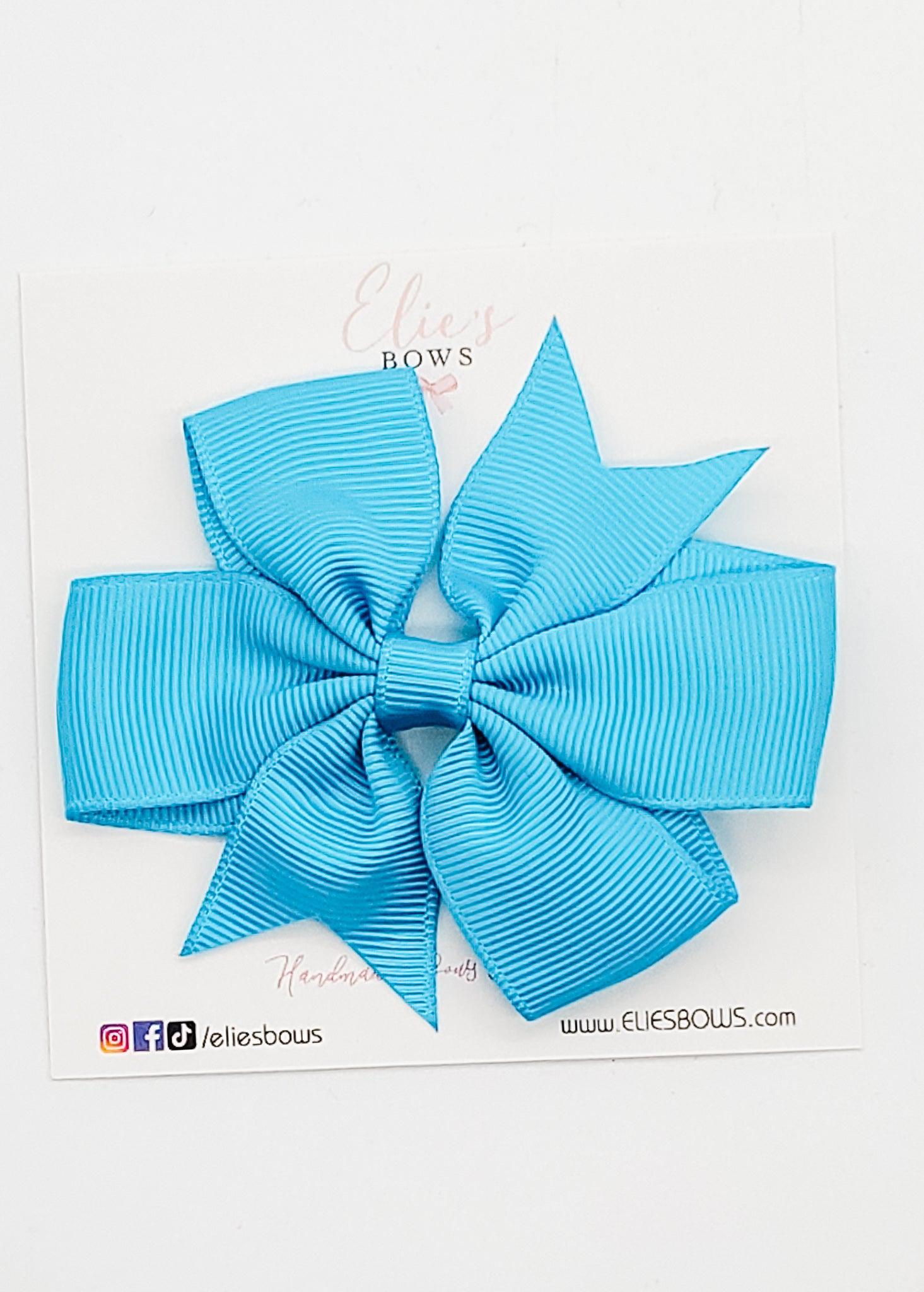 Blue - Ribbon Clip - 3.2-Ribbon Bow-Elie’s Bows