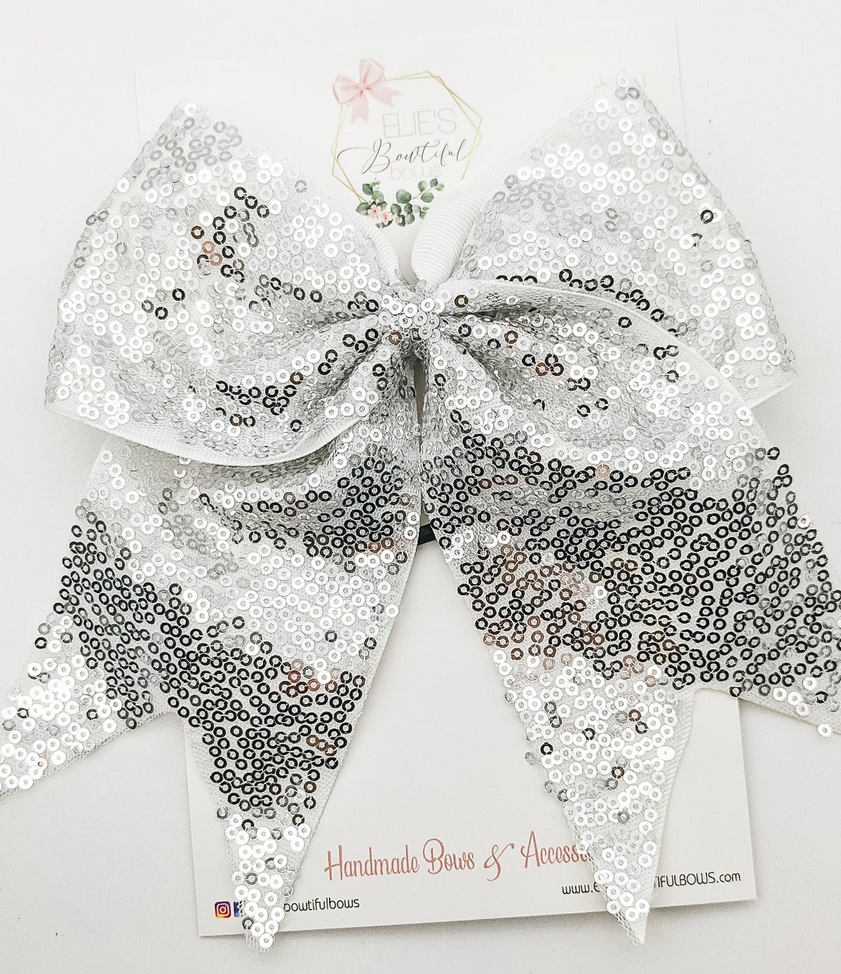 Cheer Bows Elastic - 6.5"-Bows-Elie’s Bows