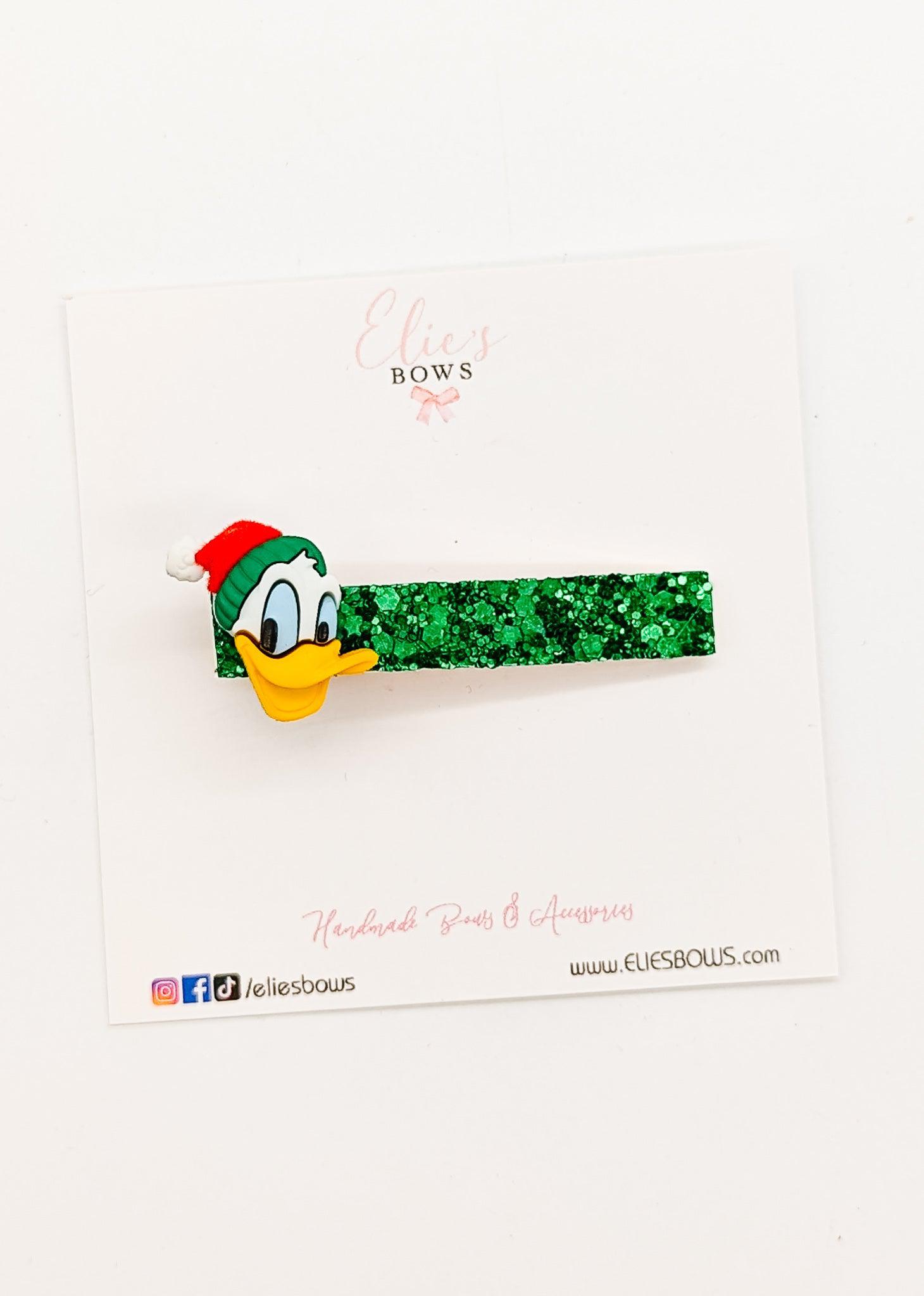 Christmas Duck - Bar Clips - 2.5"-Snap Clips-Elie’s Bows
