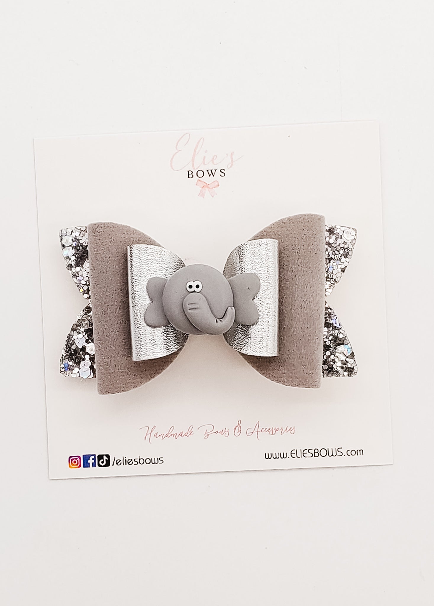 Elephant - 3"-Bows-Elie’s Bows