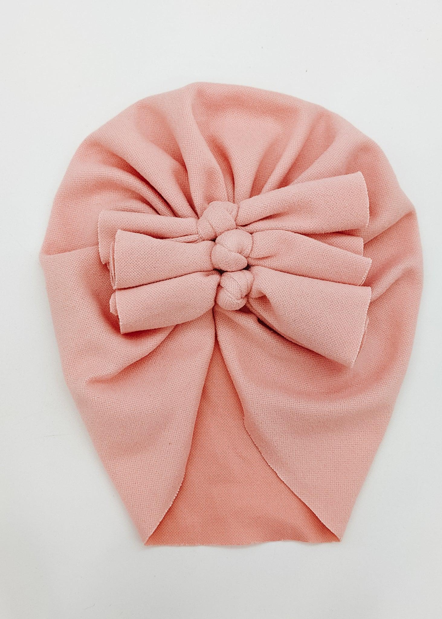 Fall Fleecy Pink - Turban-Turban-Elie’s Bows