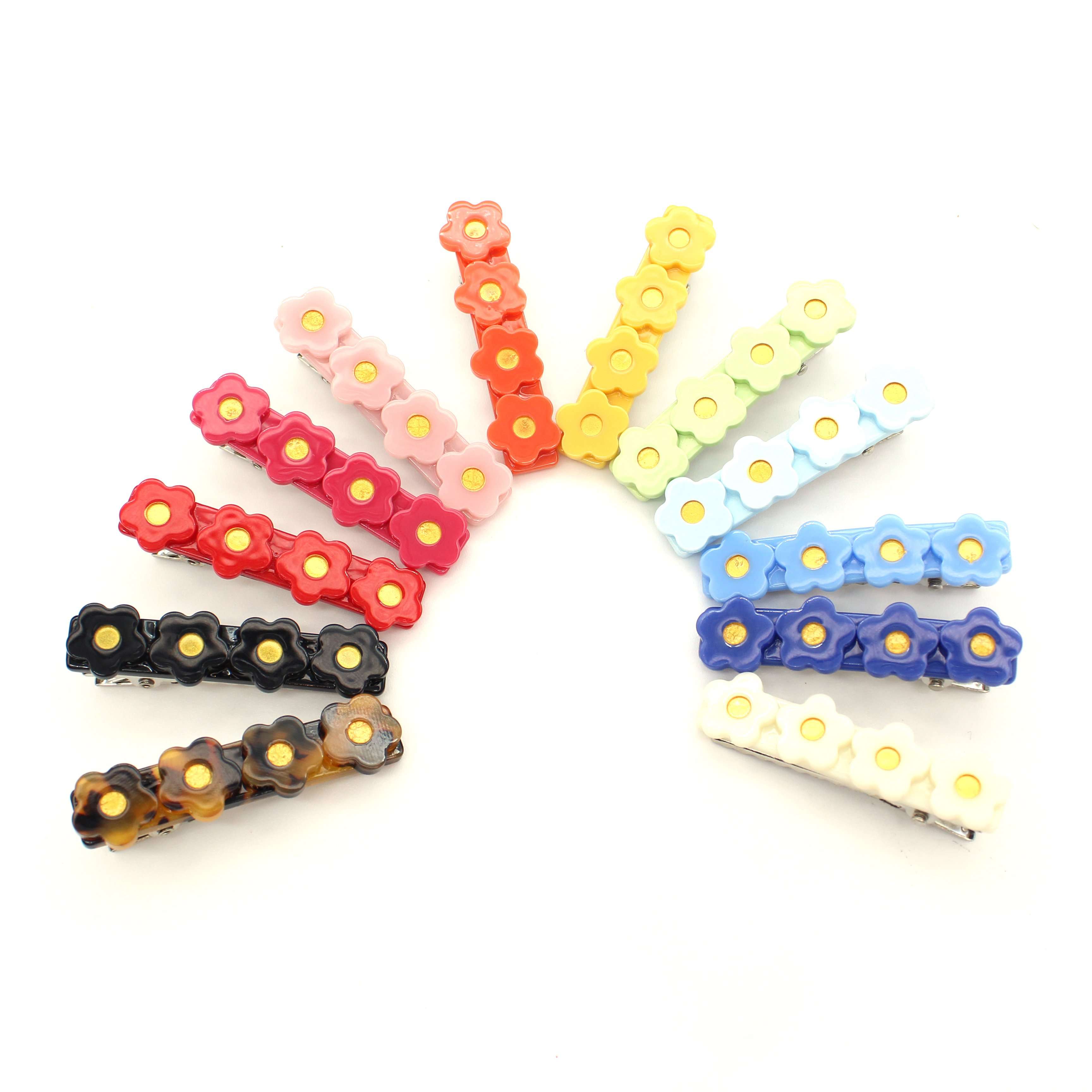 Flower Resin Clips-Bar clips-Elie’s Bows