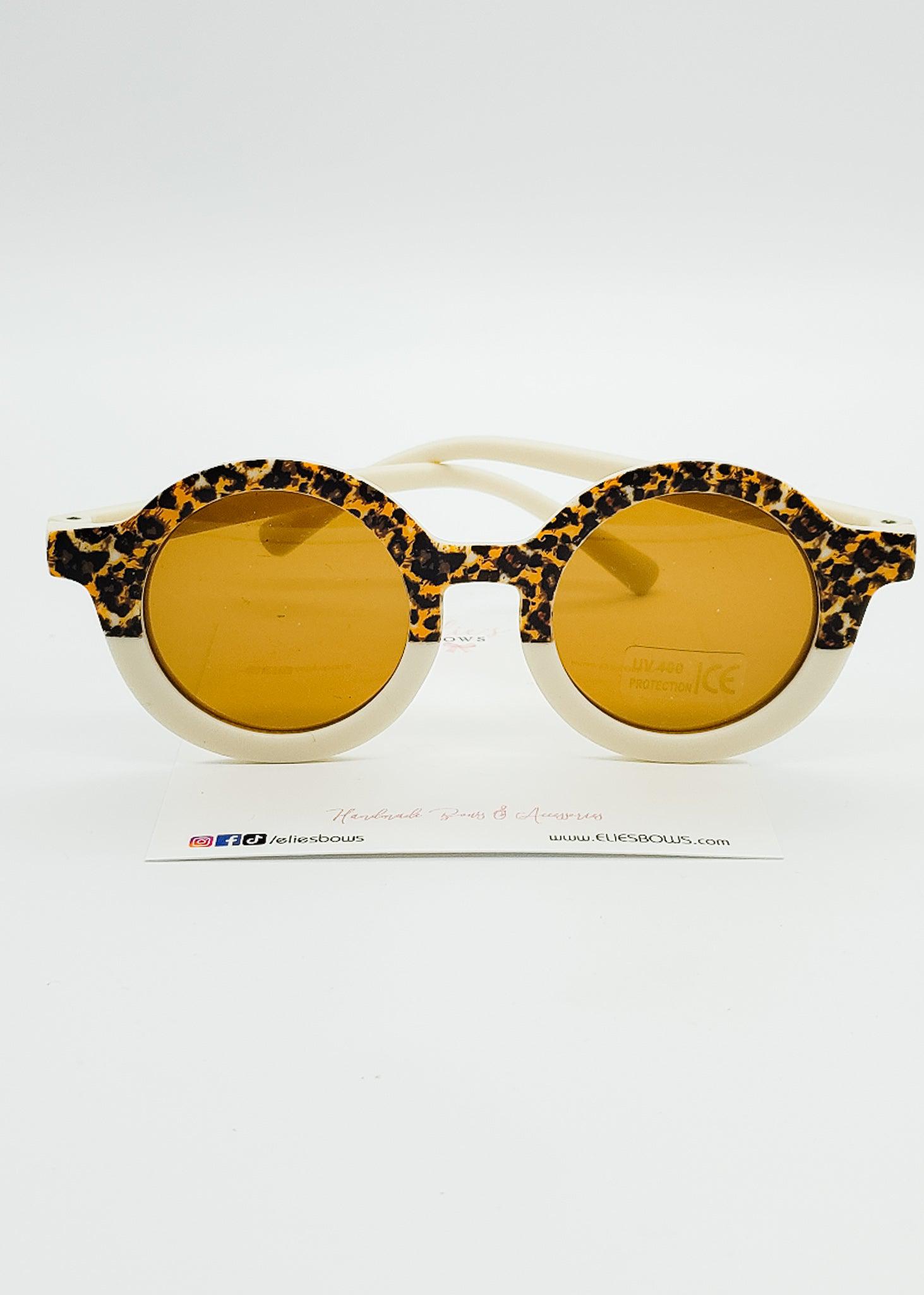 Leopard Cream - Sunglasses-Sunglasses-Elie’s Bows