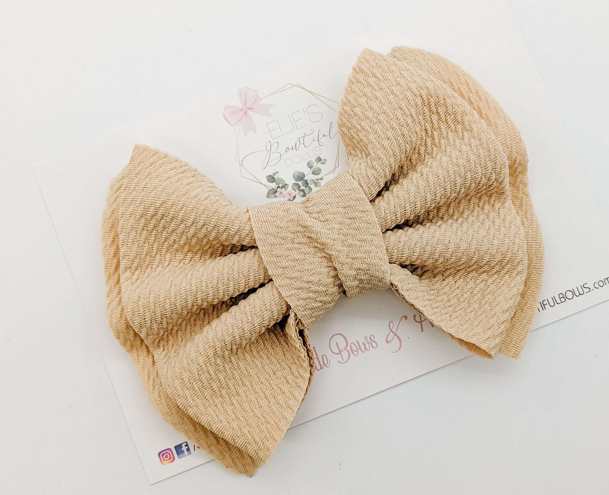 Norah Beige-Bows-Elie’s Bows