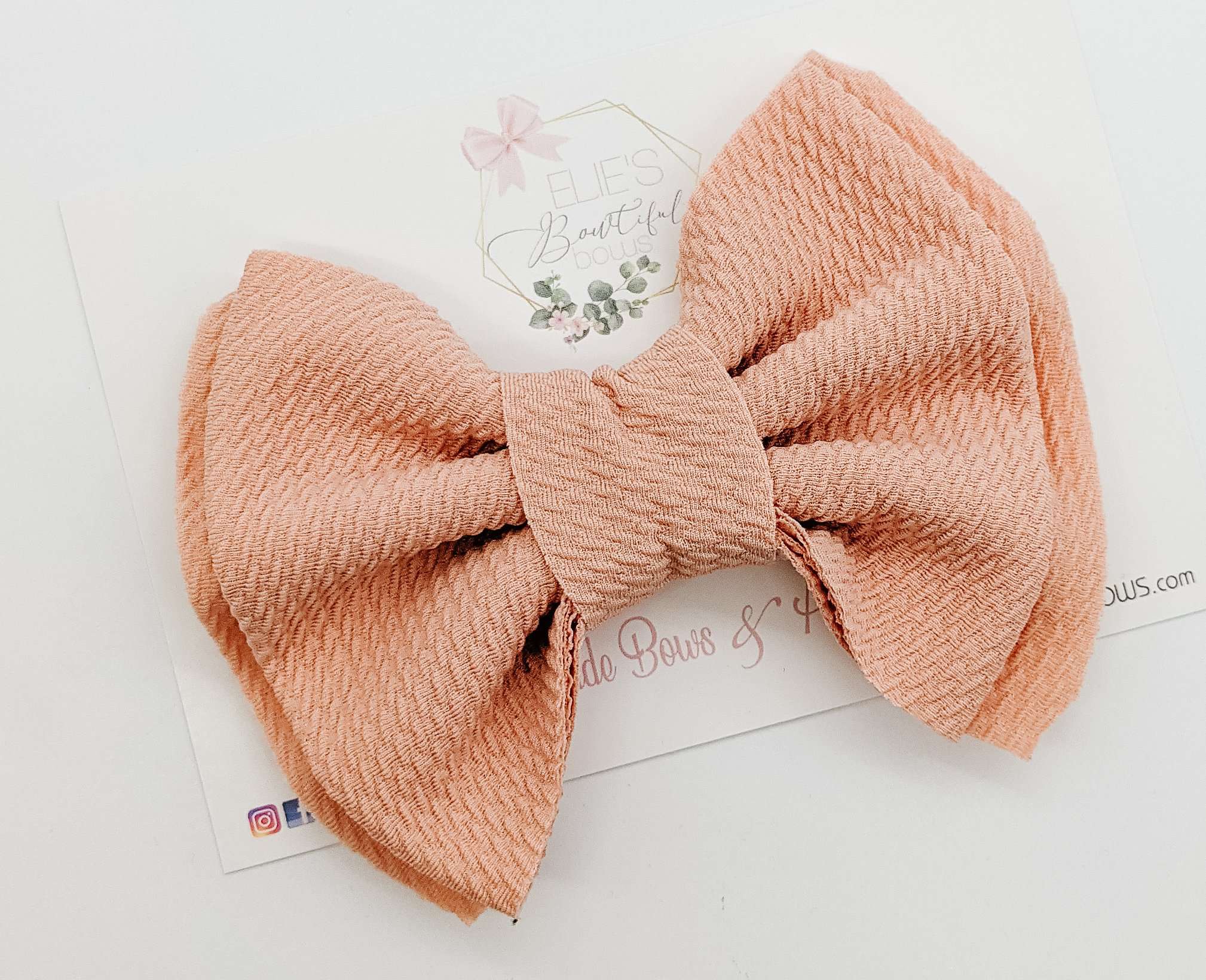 Norah Peach-Bows-Elie’s Bows