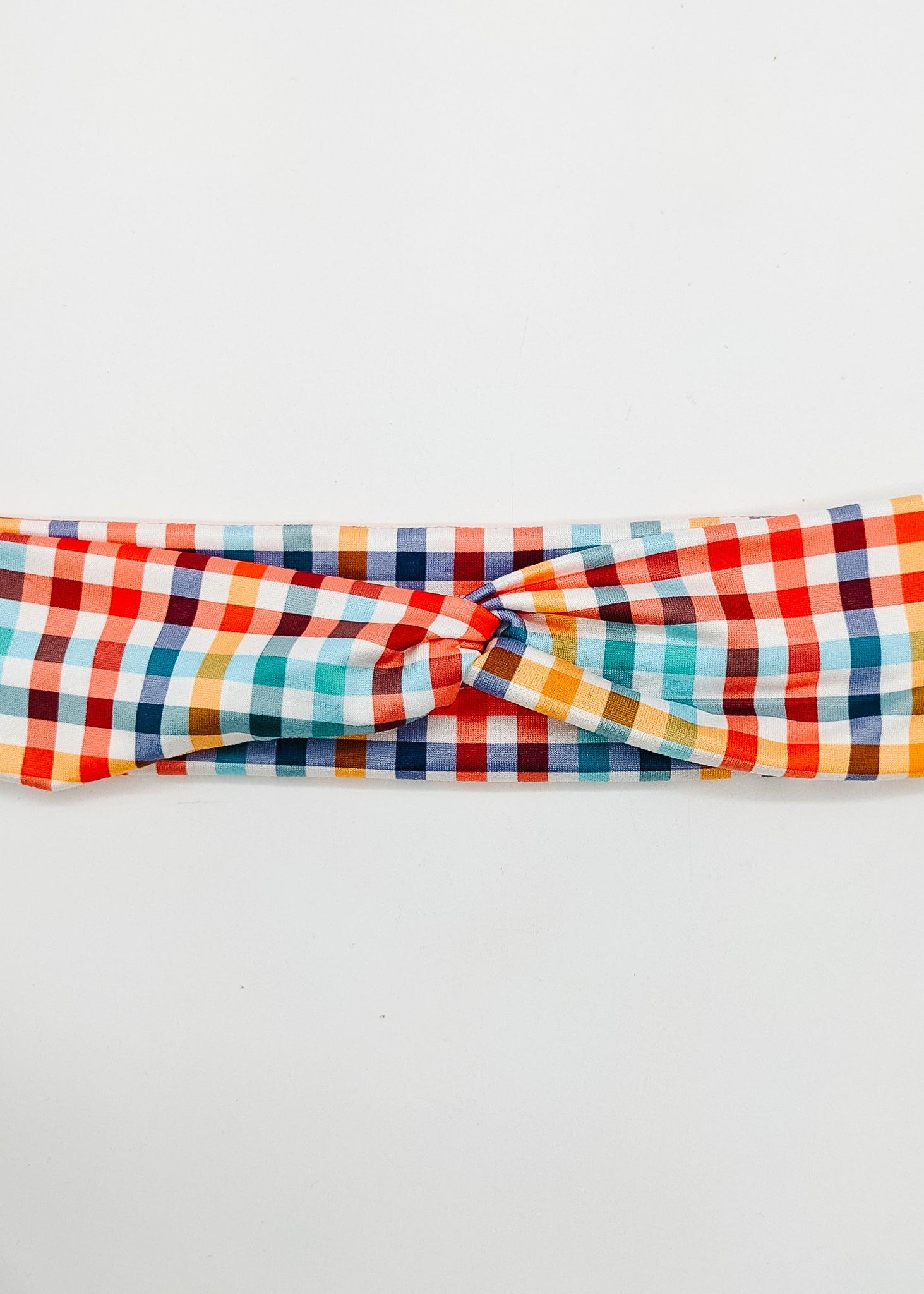 Picnic Plaid - Zoe Headband-Zoe-Elie’s Bows