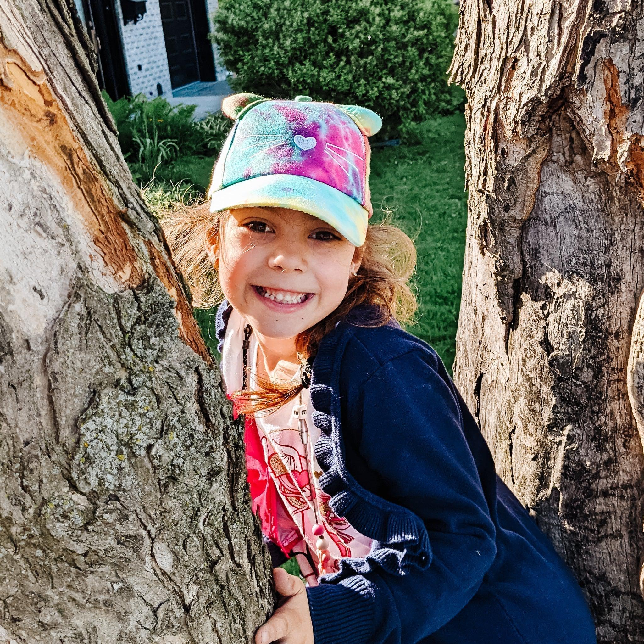 Shimmer Rainbow Baseball Cap-Hats-Elie’s Bows