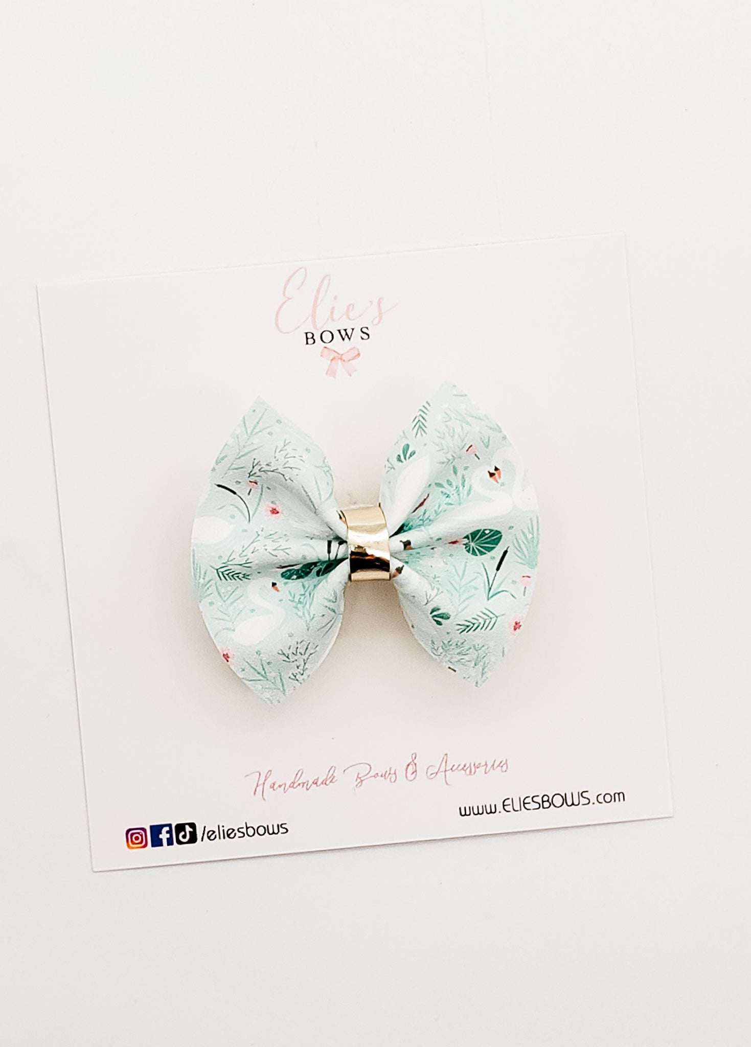 Swans - Pixie Bow - 2"-Bows-Elie’s Bows