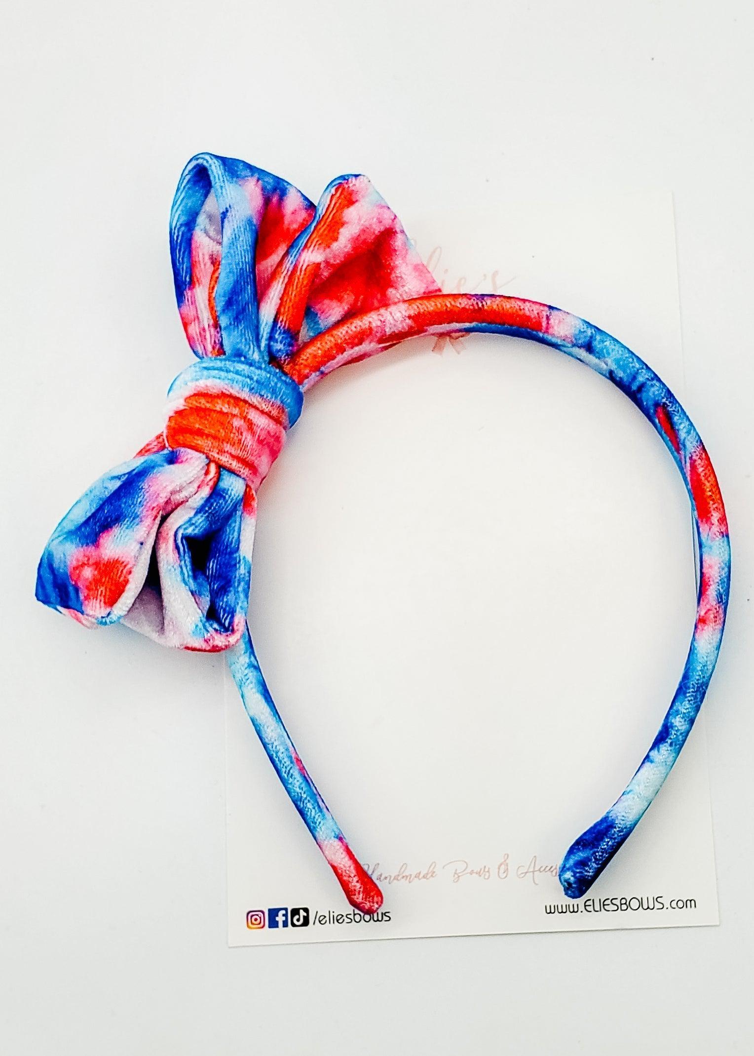 Waterlilly Velvet - Layla Headband-Hard Headbands-Elie’s Bows