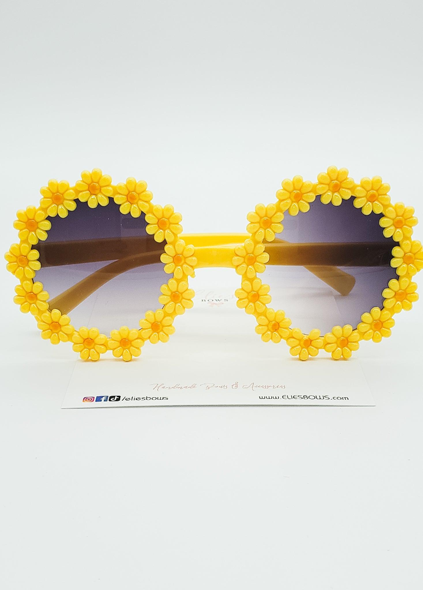 Yellow Daisy - Sunglasses-Sunglasses-Elie’s Bows