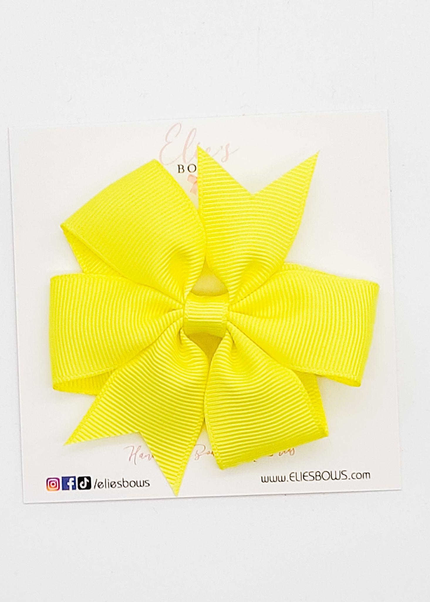 Yellow - Ribbon Clip - 3.2-Ribbon Bow-Elie’s Bows